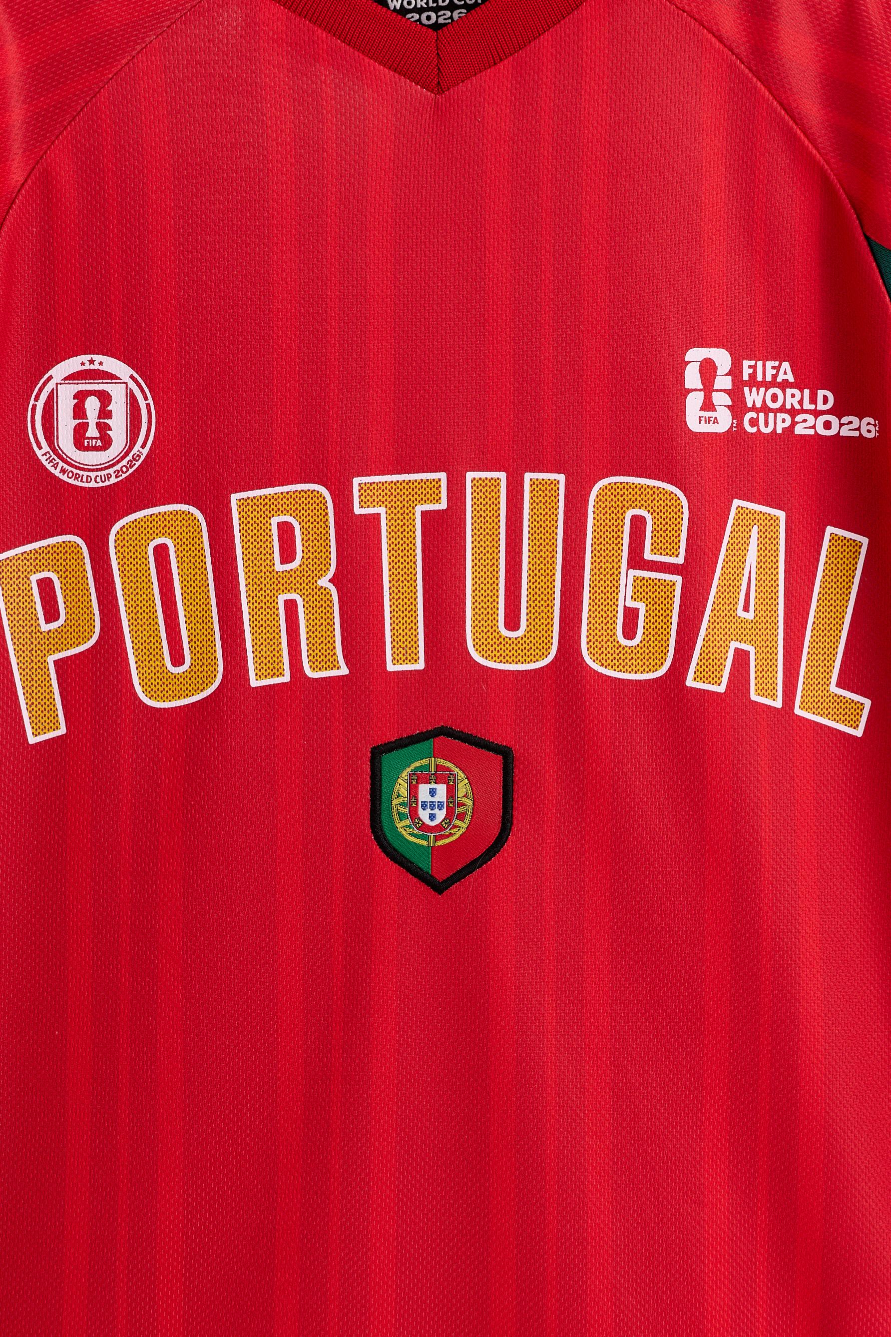 Kids | Portugal FIFA World Cup TM 2026 Official Licensed Product T-shirt — RED