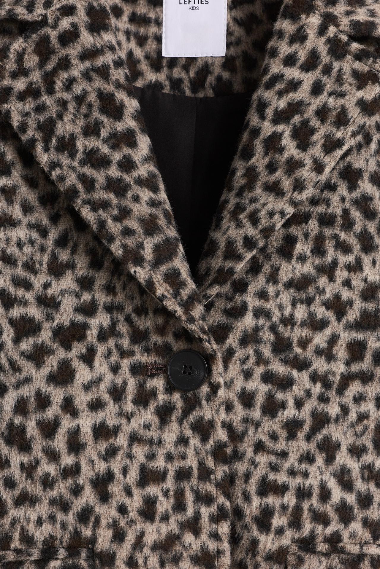 Synthetic wool coat — Leopard