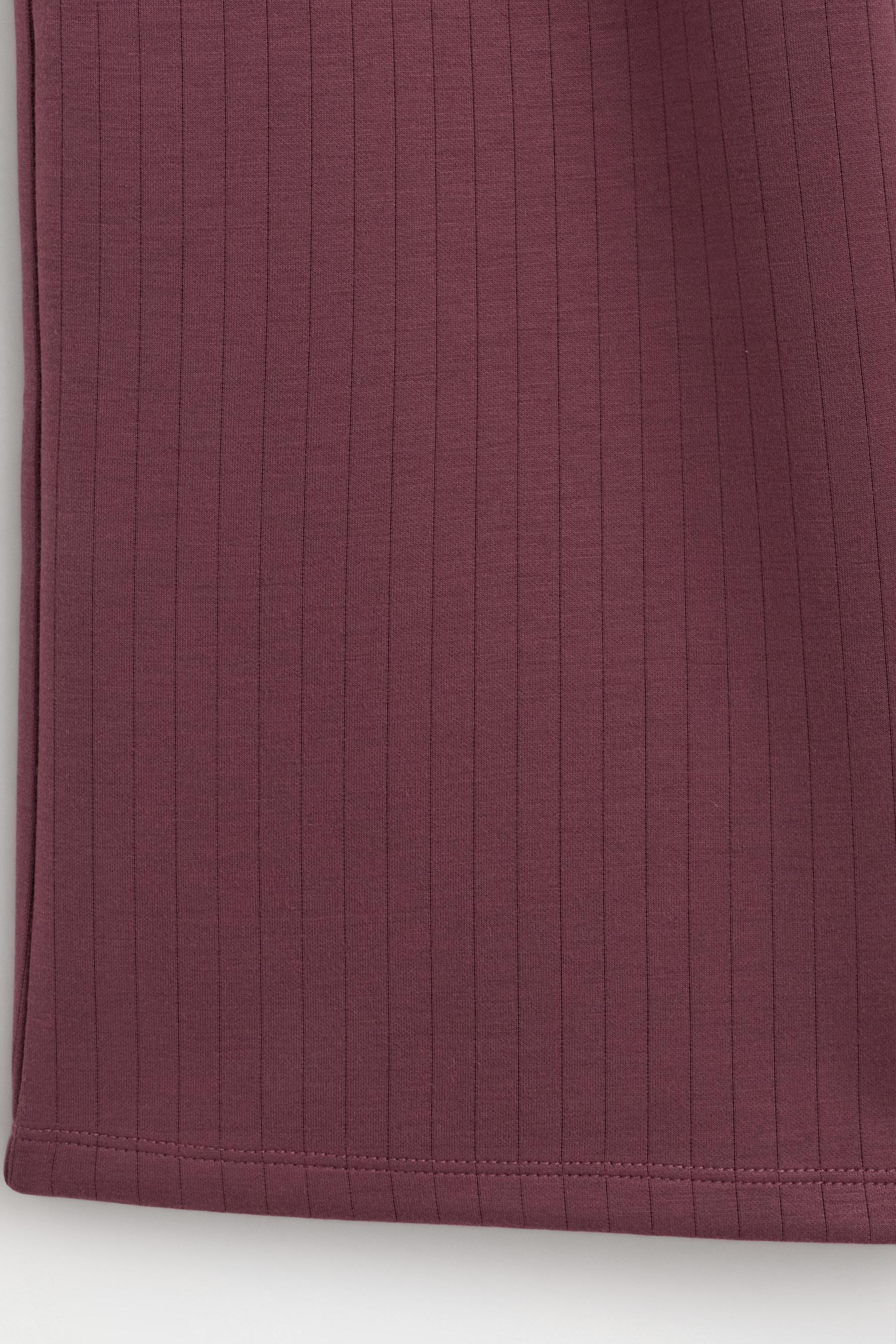 Ribbed straight-leg trousers — REDDISH