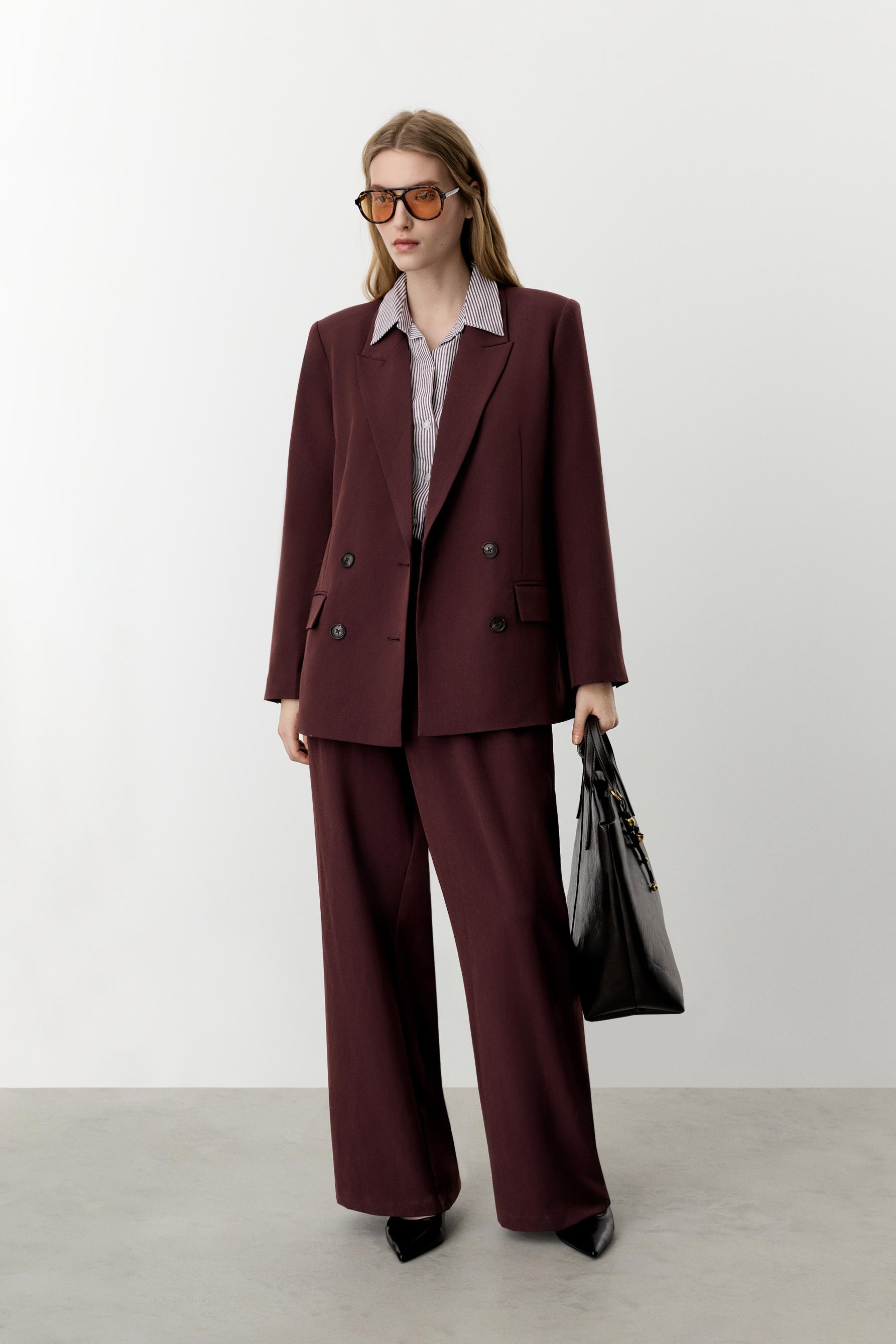 Blazer cruzada oversize