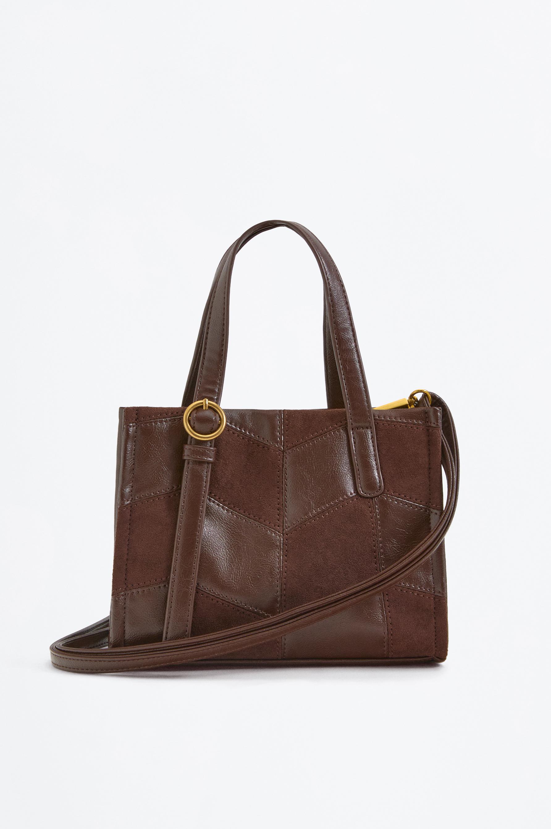 Bolso city bandolera detalle patchwork