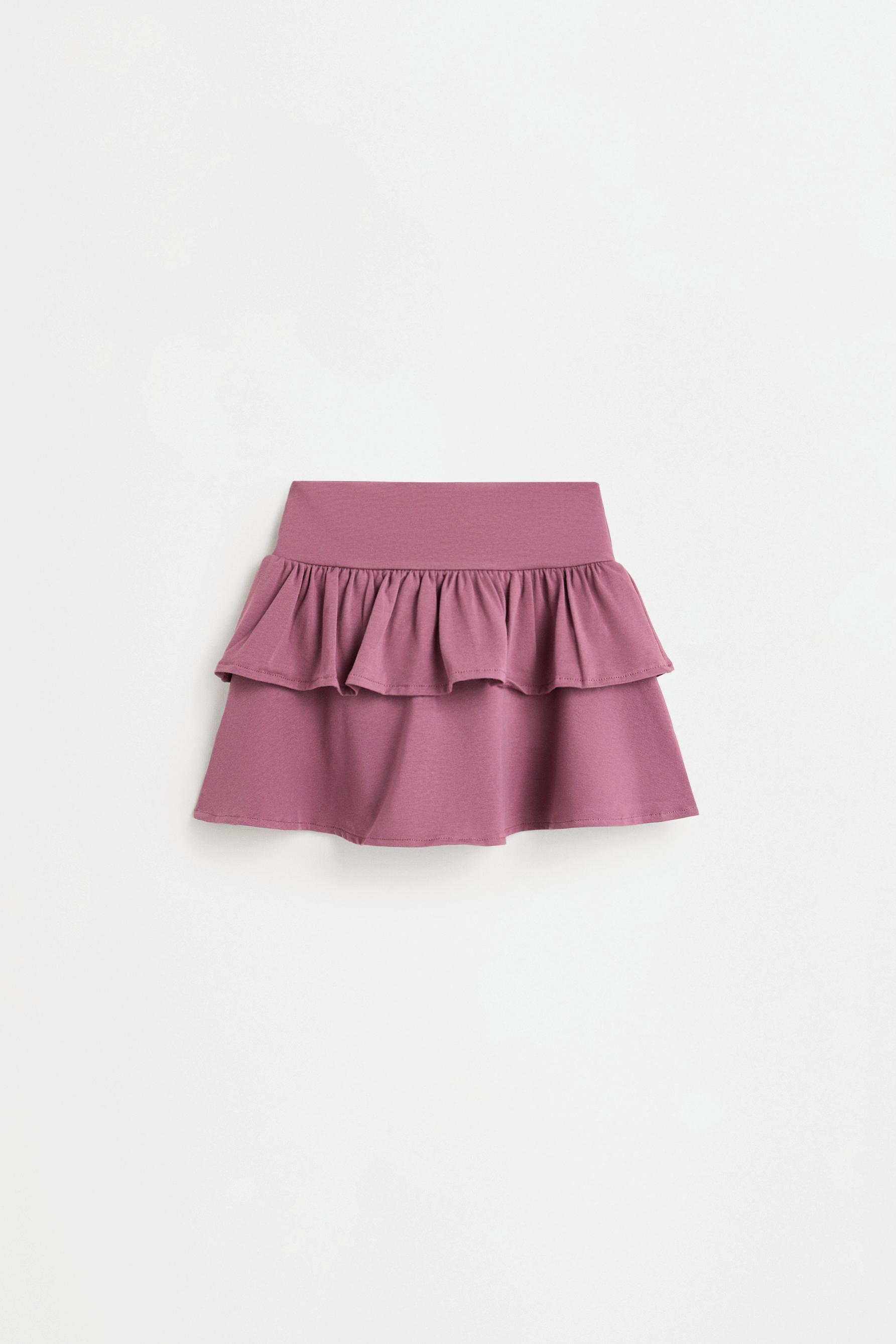 Ruffled skirt — PLUM