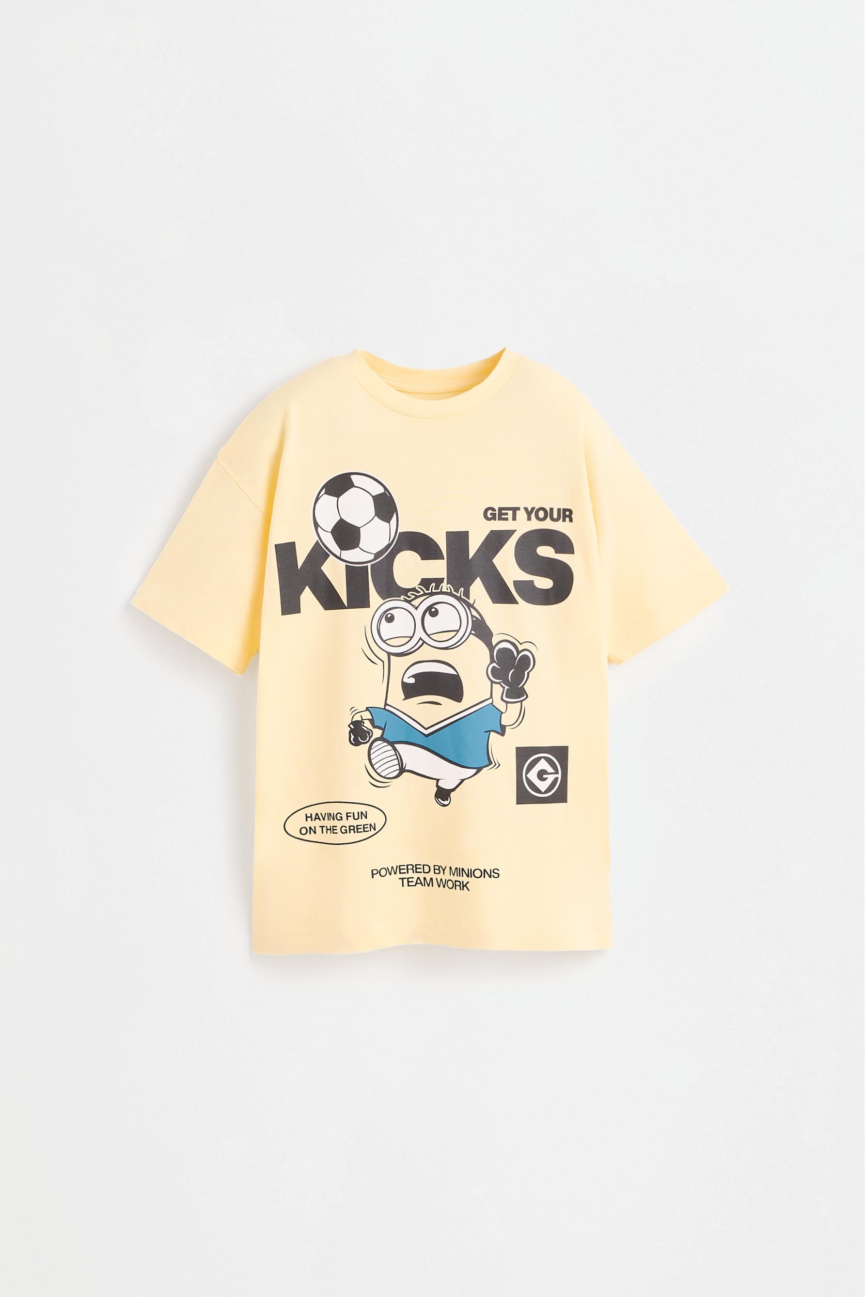 Minions ©Universal Studios Soccer T-shirt — PALE YELLOW