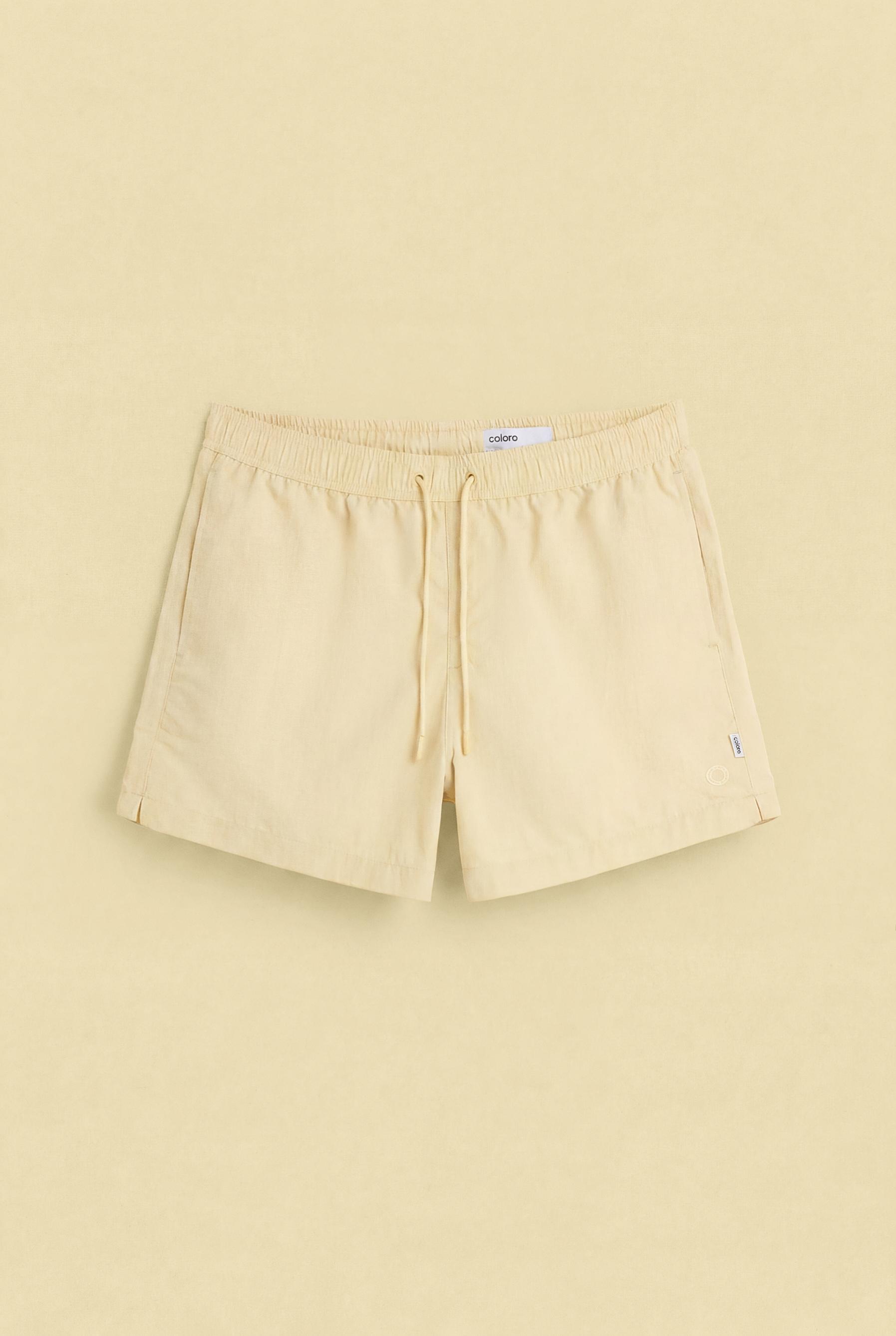 Coloro x Lefties straight swim trunks — PASTEL YELLOW