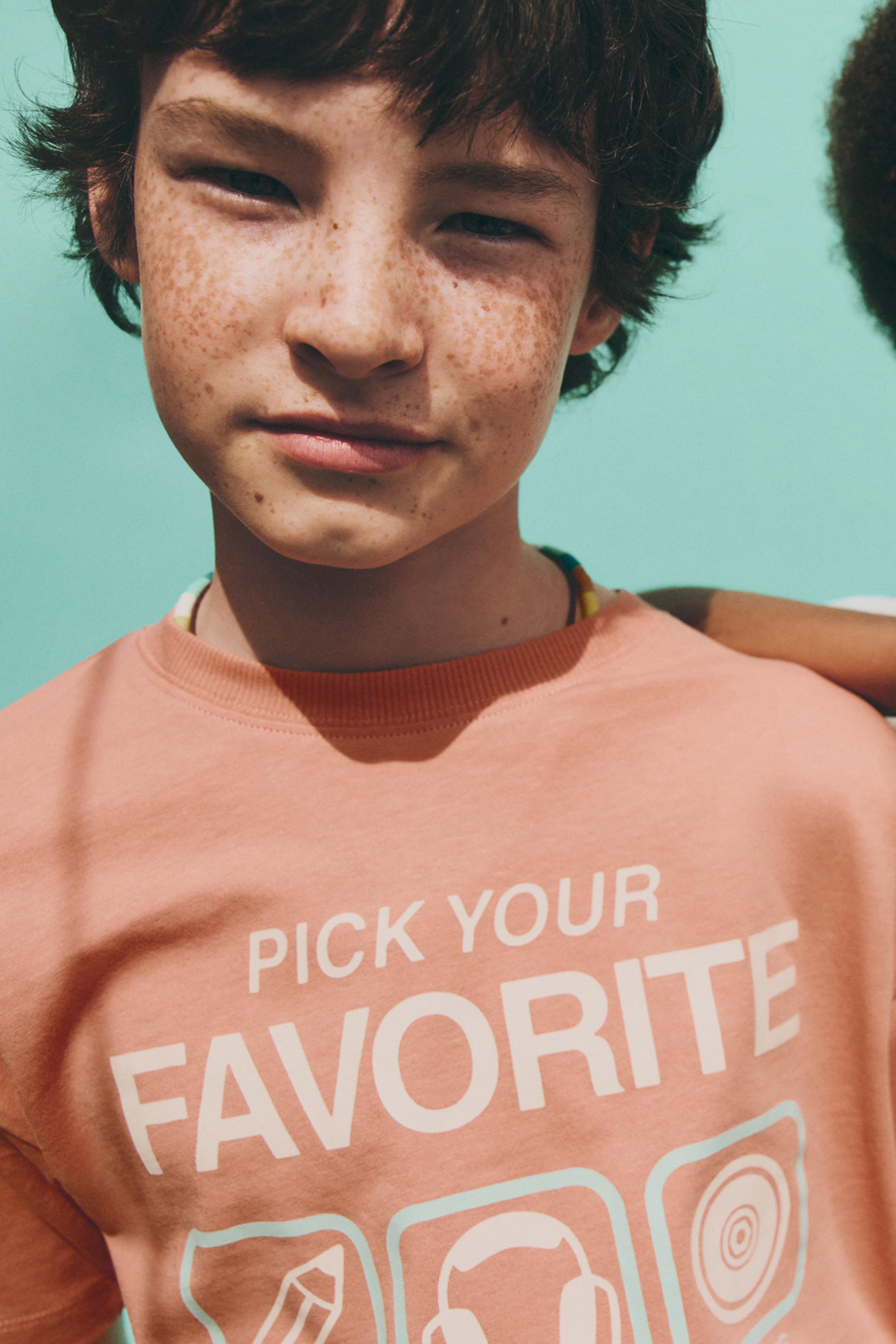 Printed T-shirt — BURNT ORANGE
