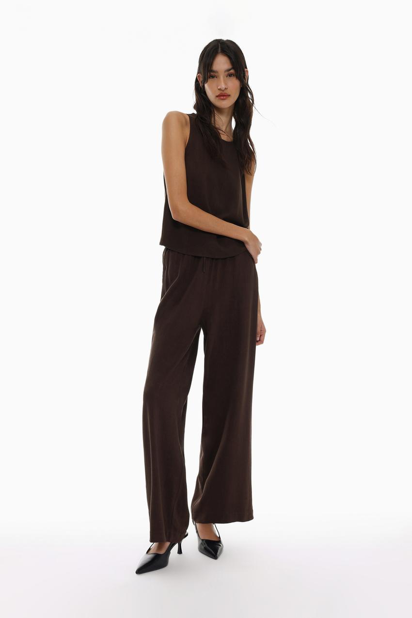 Pantalon Rustico Lefties Mujer Pantalones Pantalón Rústico Wide