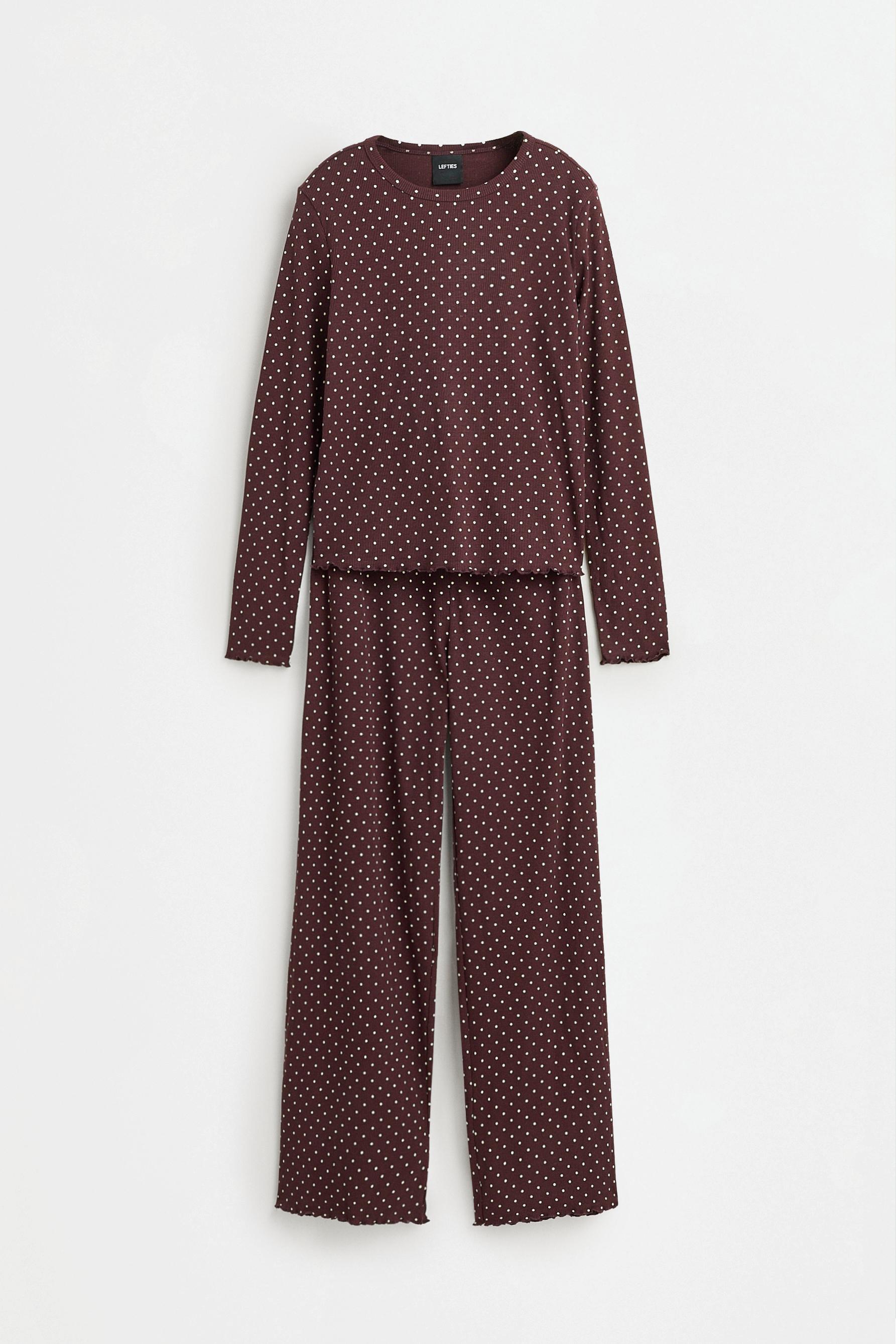 Long printed pyjamas — BROWN