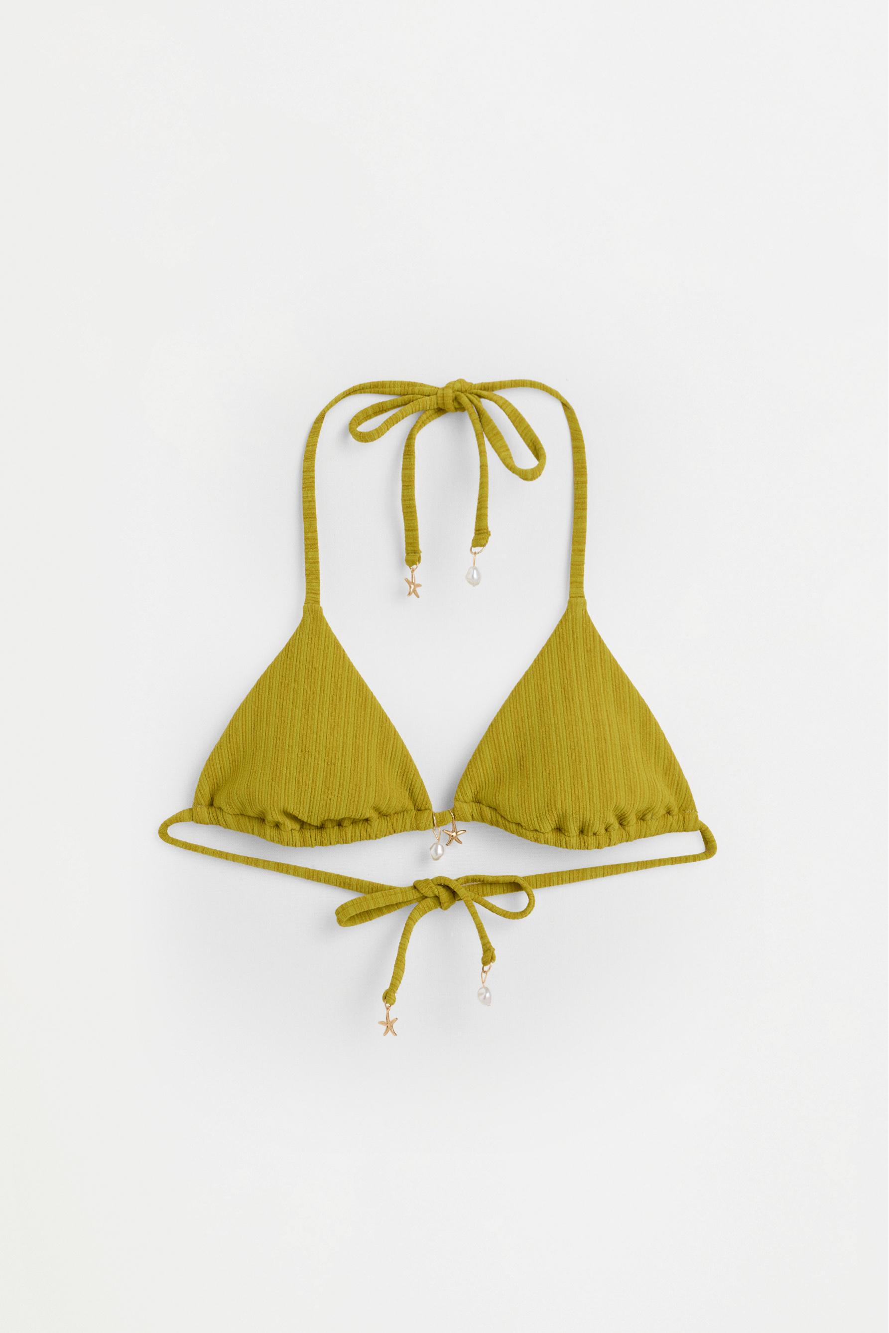 Rustic charm bikini top — OLIVE GREEN