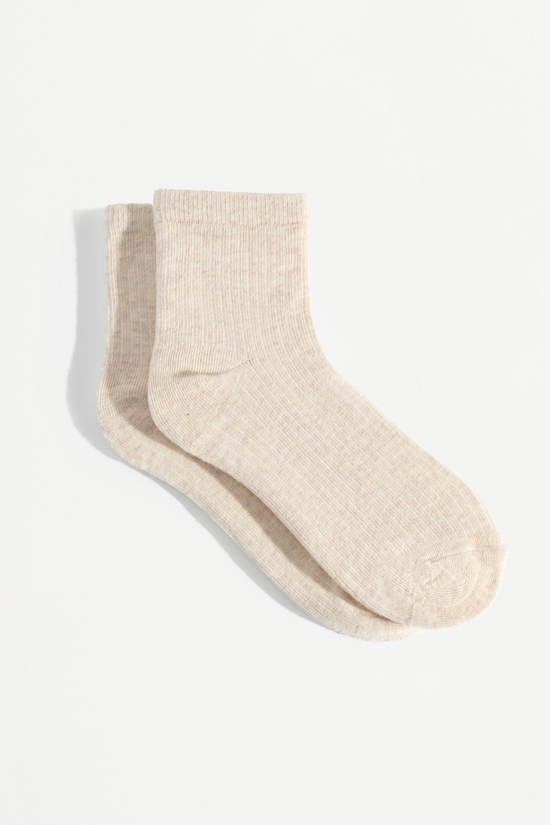 Short Socks (7-Pack) — ECRU