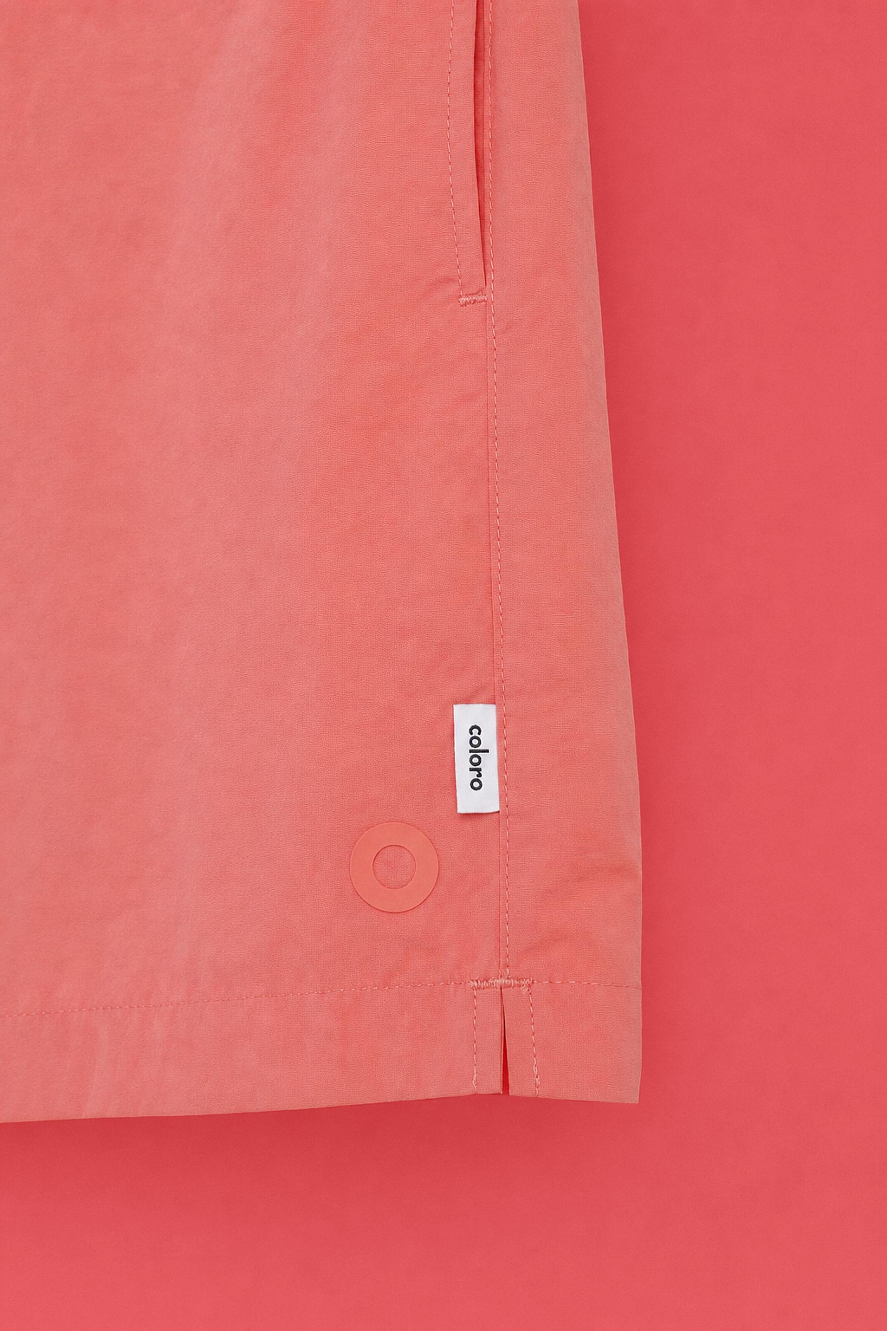 Coloro x Lefties straight swim trunks — CORAL RED