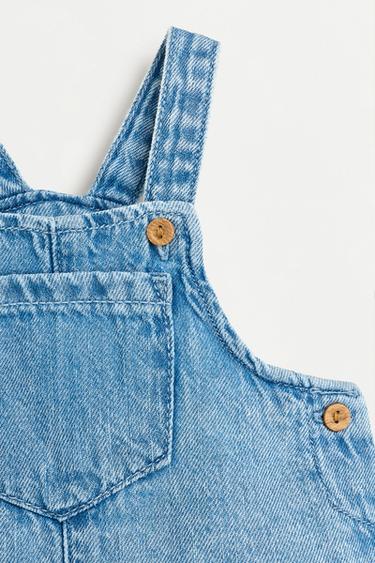 Denim pinafore dress and bloomers set — BLUE 6