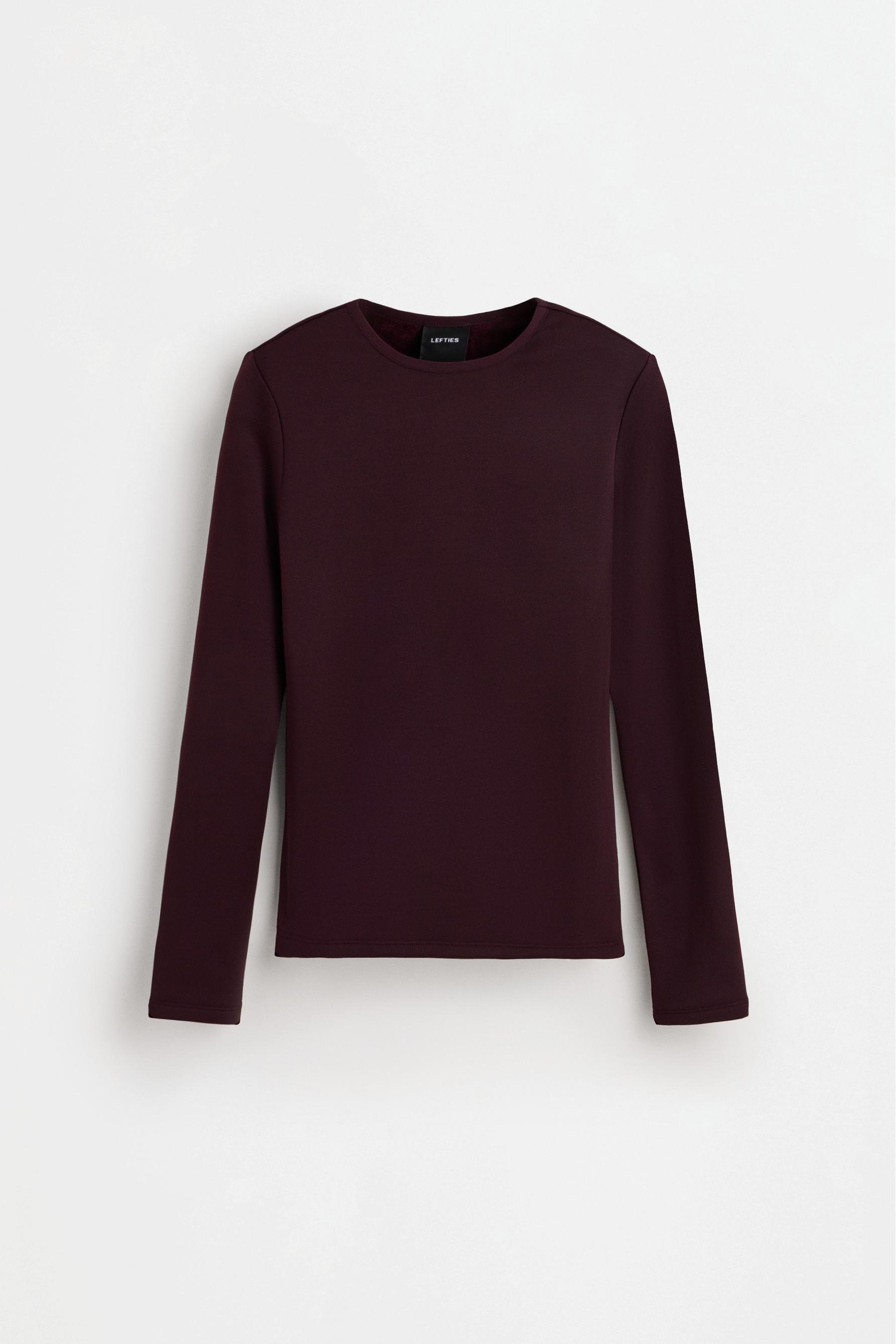 HEAVY WEIGHT thermal insulated T-shirt (-12ºC to 9ºC) — DARK BURGUNDY