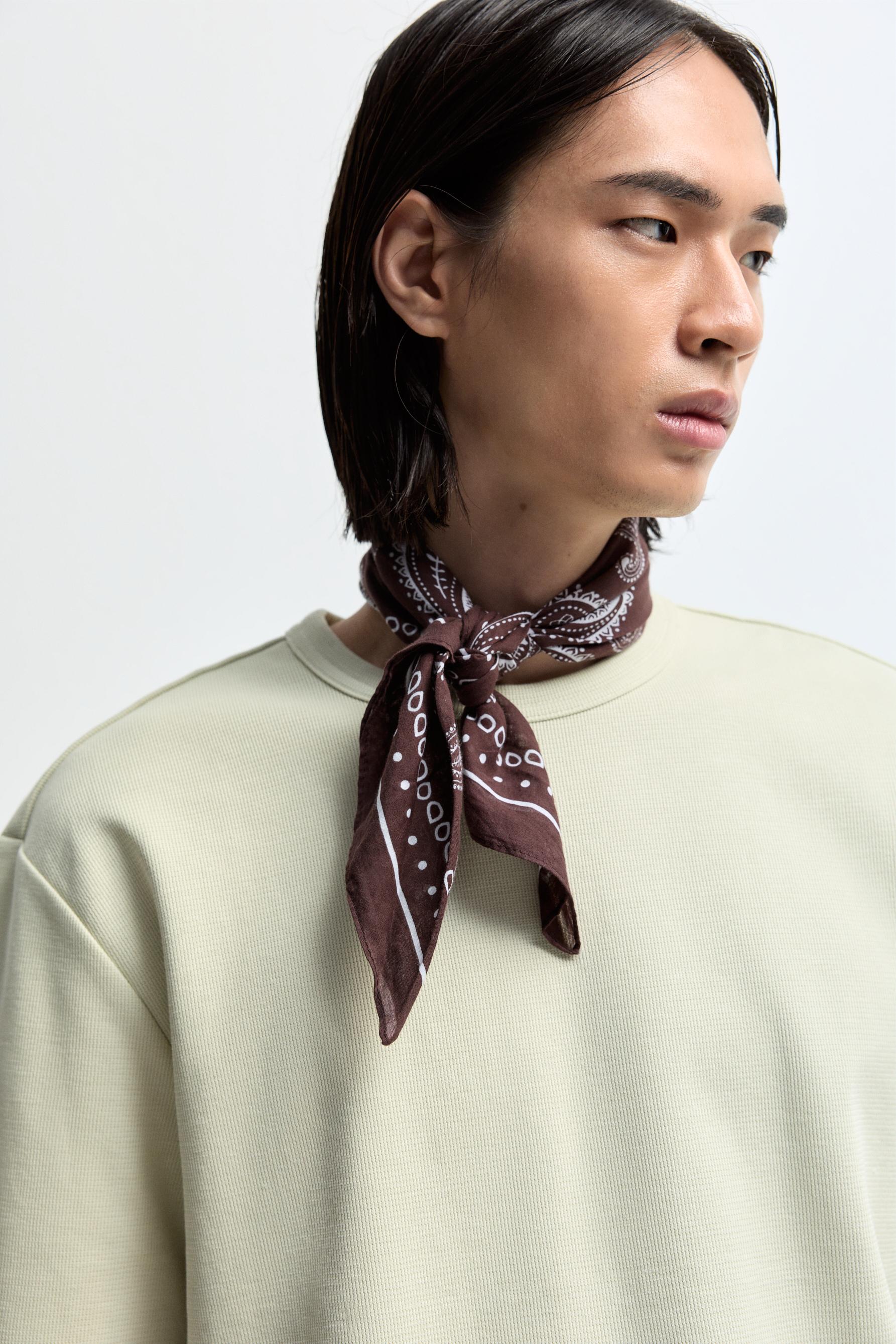 Textured T-shirt — APPLE GREEN