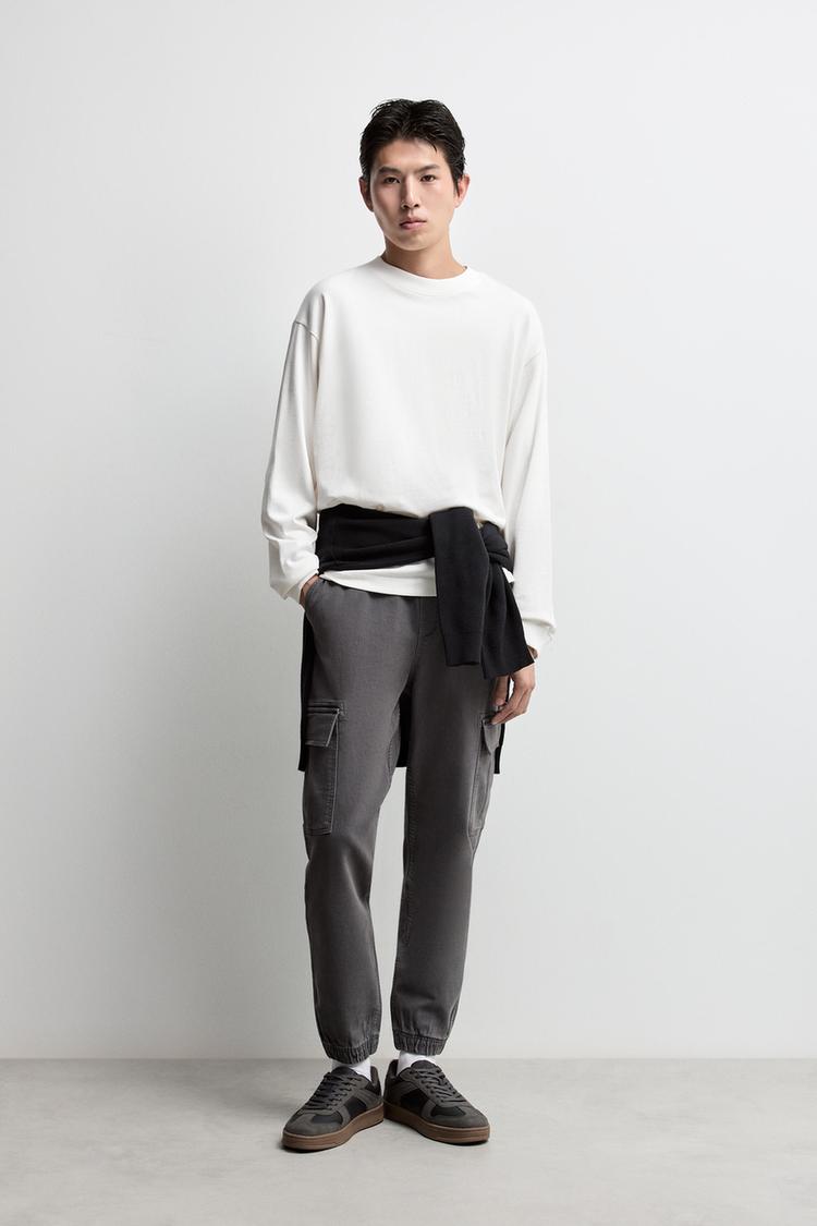Cargo jogger jeans — DARK GREY