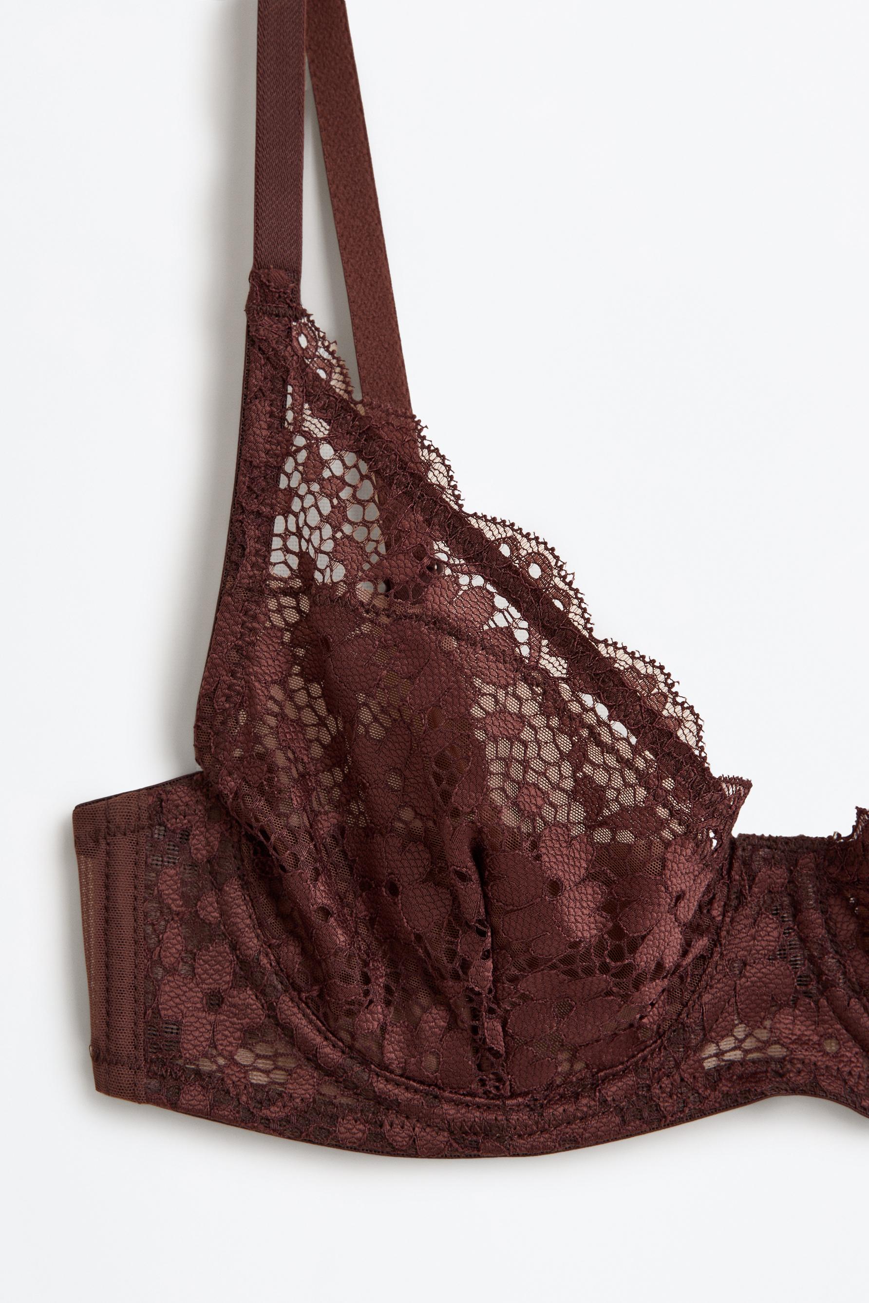Lace bra — CHOCOLATE