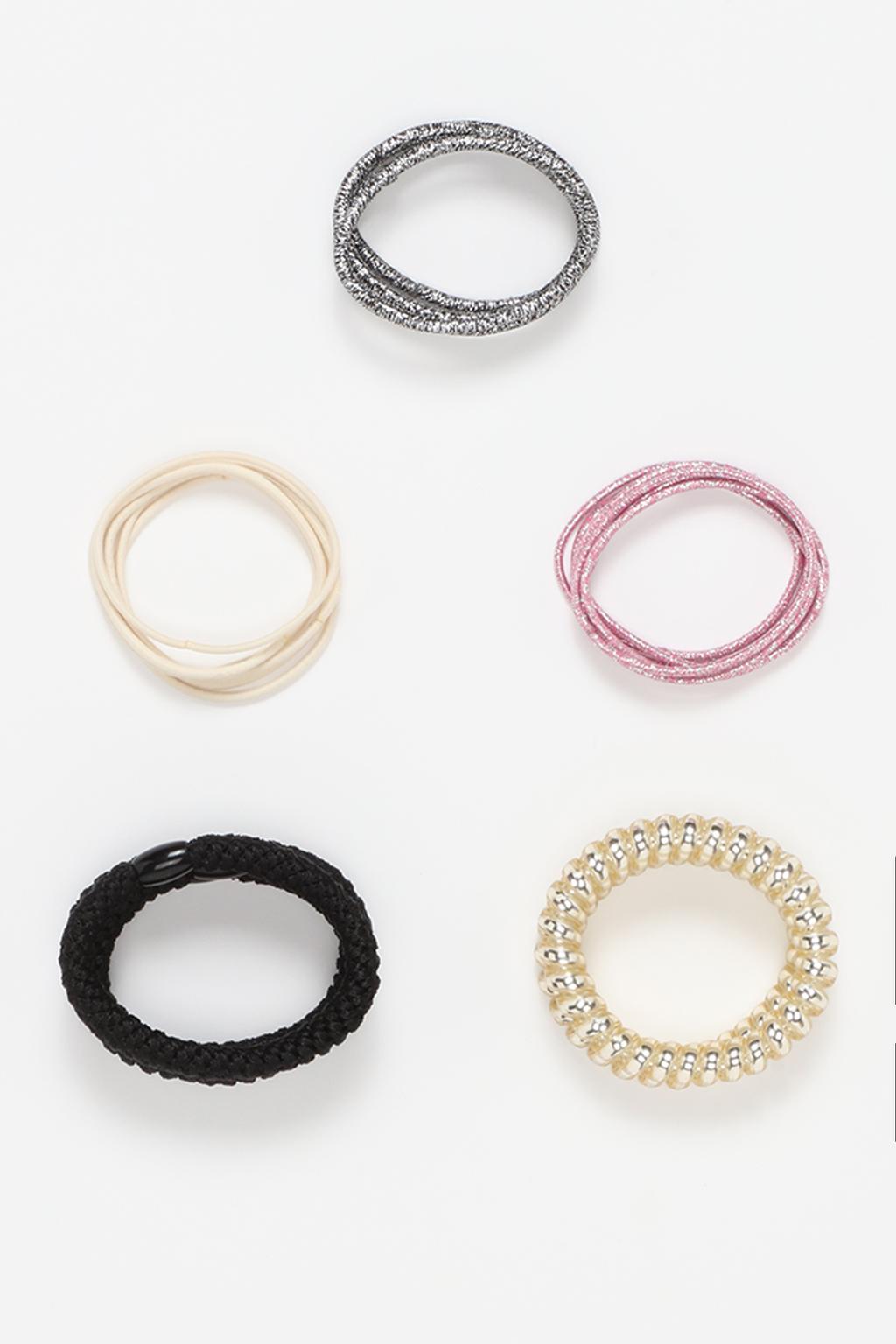 Set of assorted hair ties