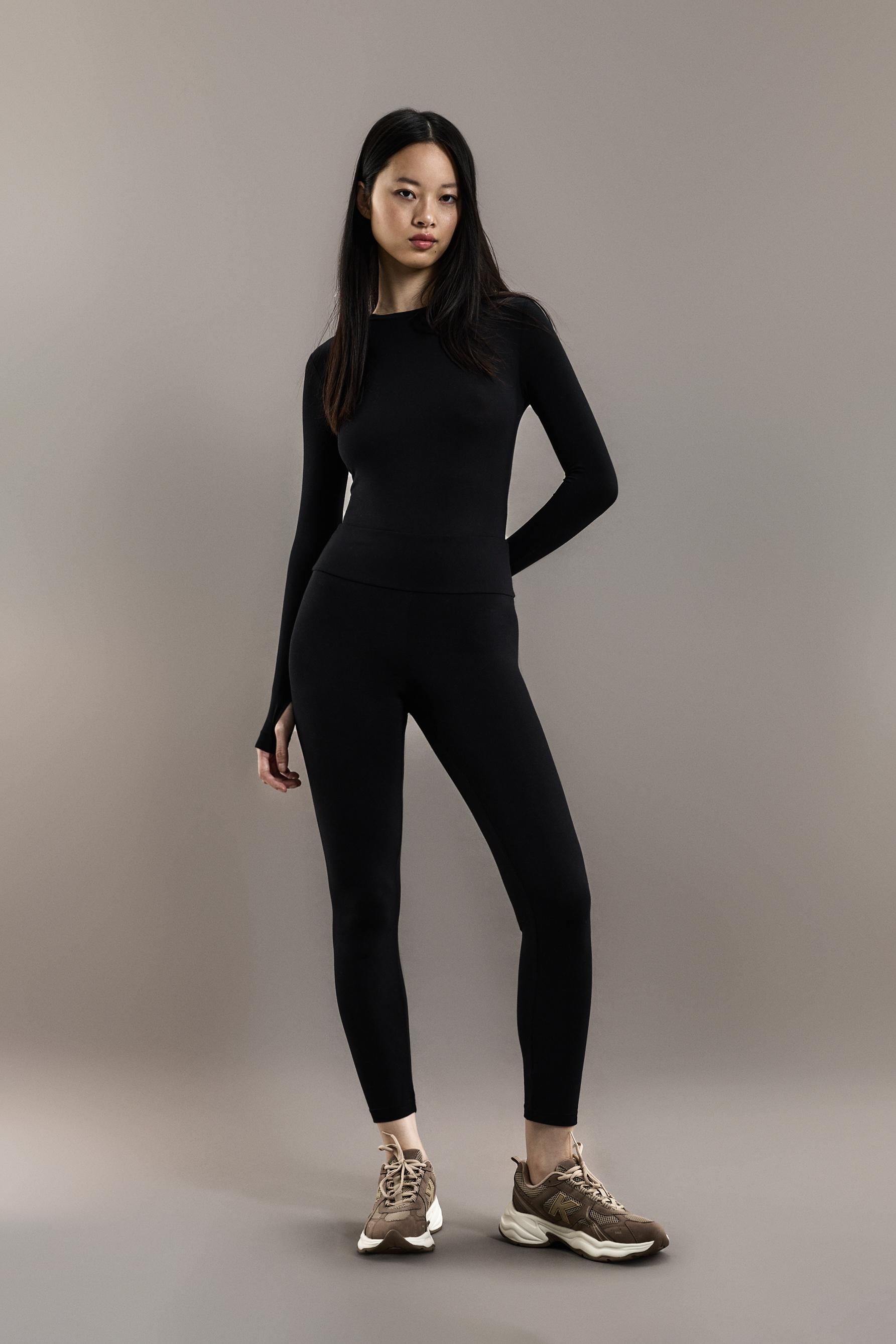 LIGHT WEIGHT thermal leggings (-4ºC to 9ºC) — BLACK