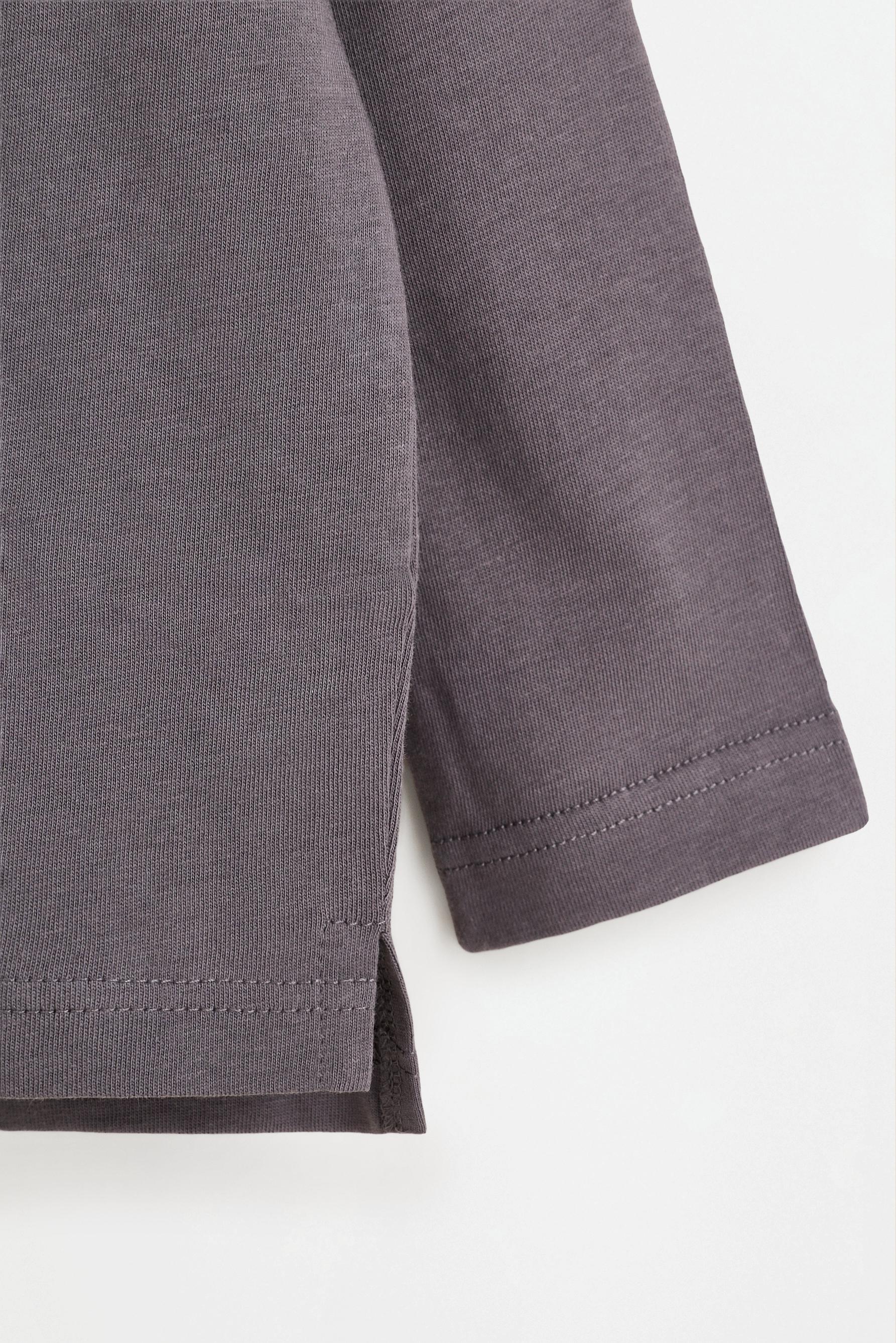 Pack of 4 plain long sleeve T-shirts — ECRU