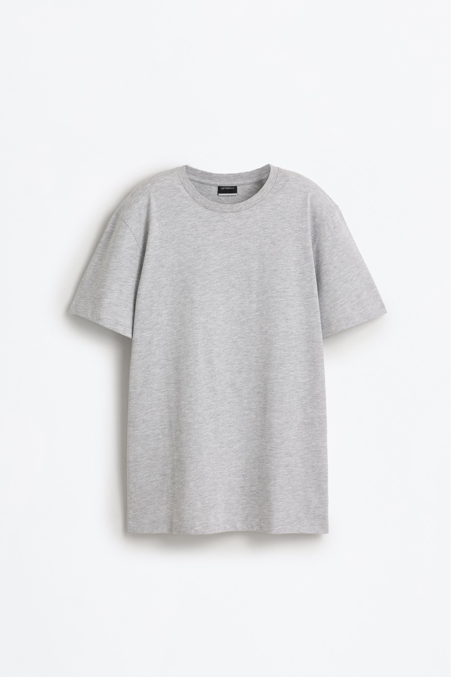 4-pack of basic T-shirts — GREY MARL