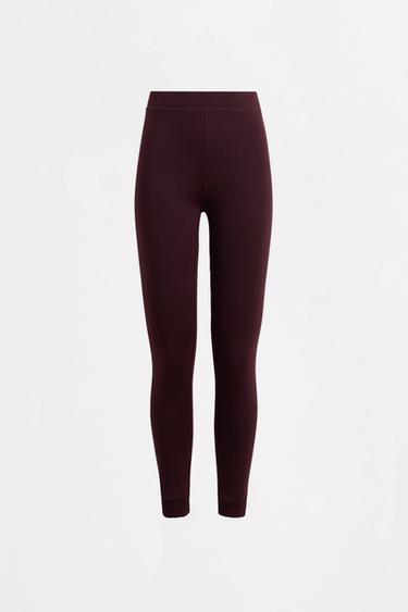 HEAVY WEIGHT thermal leggings (10°F to 48°F) — DARK BURGUNDY 6