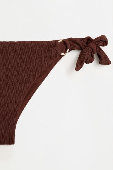 Jewel-detail bikini bottoms — CHOCOLATE 7