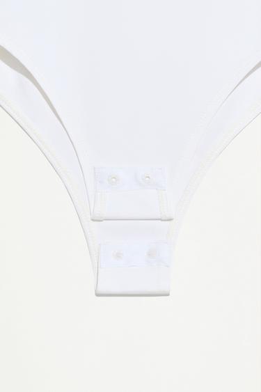 Polyamide strap bodysuit — WHITE 7