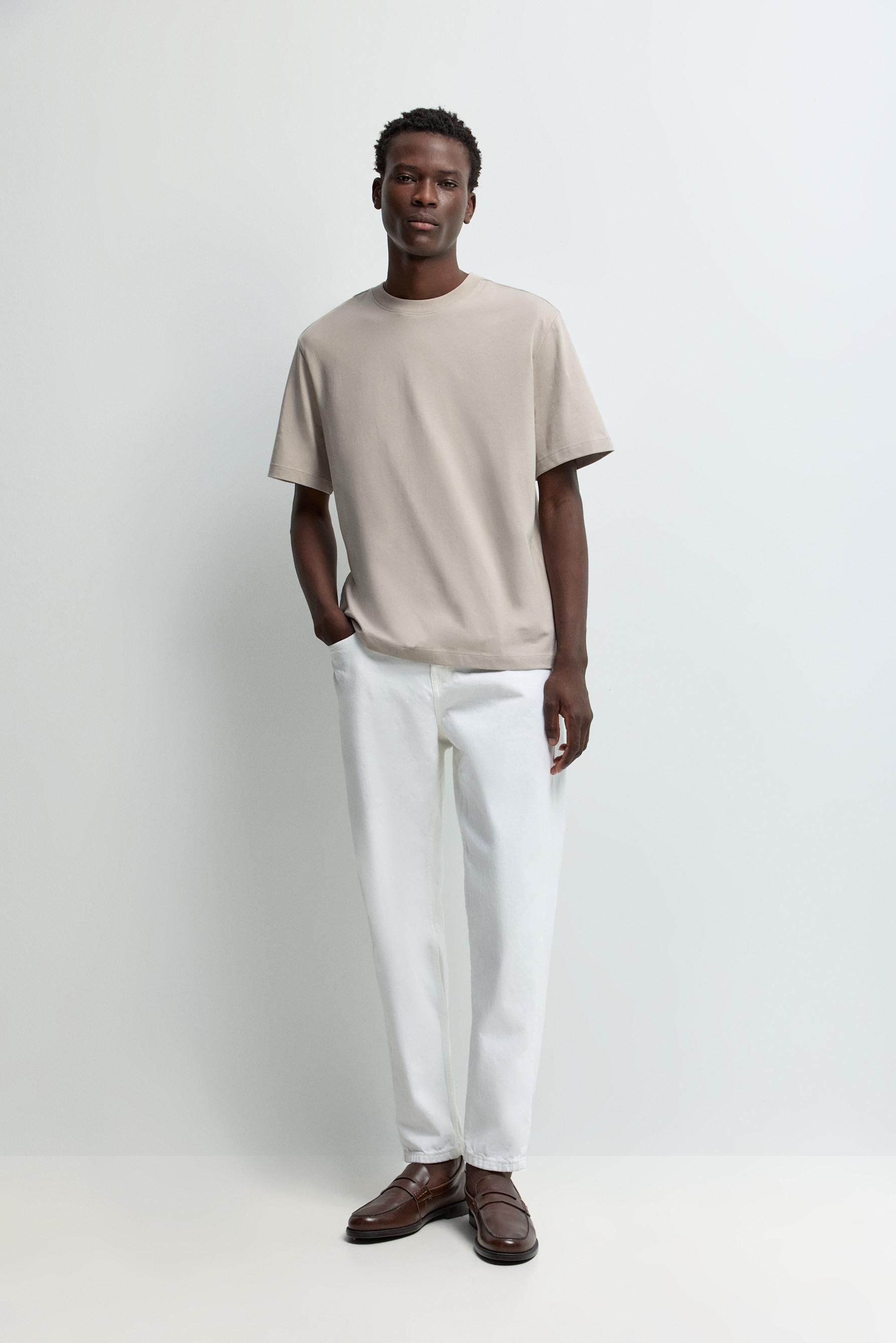 Premium relaxed fit T-shirt — SAND