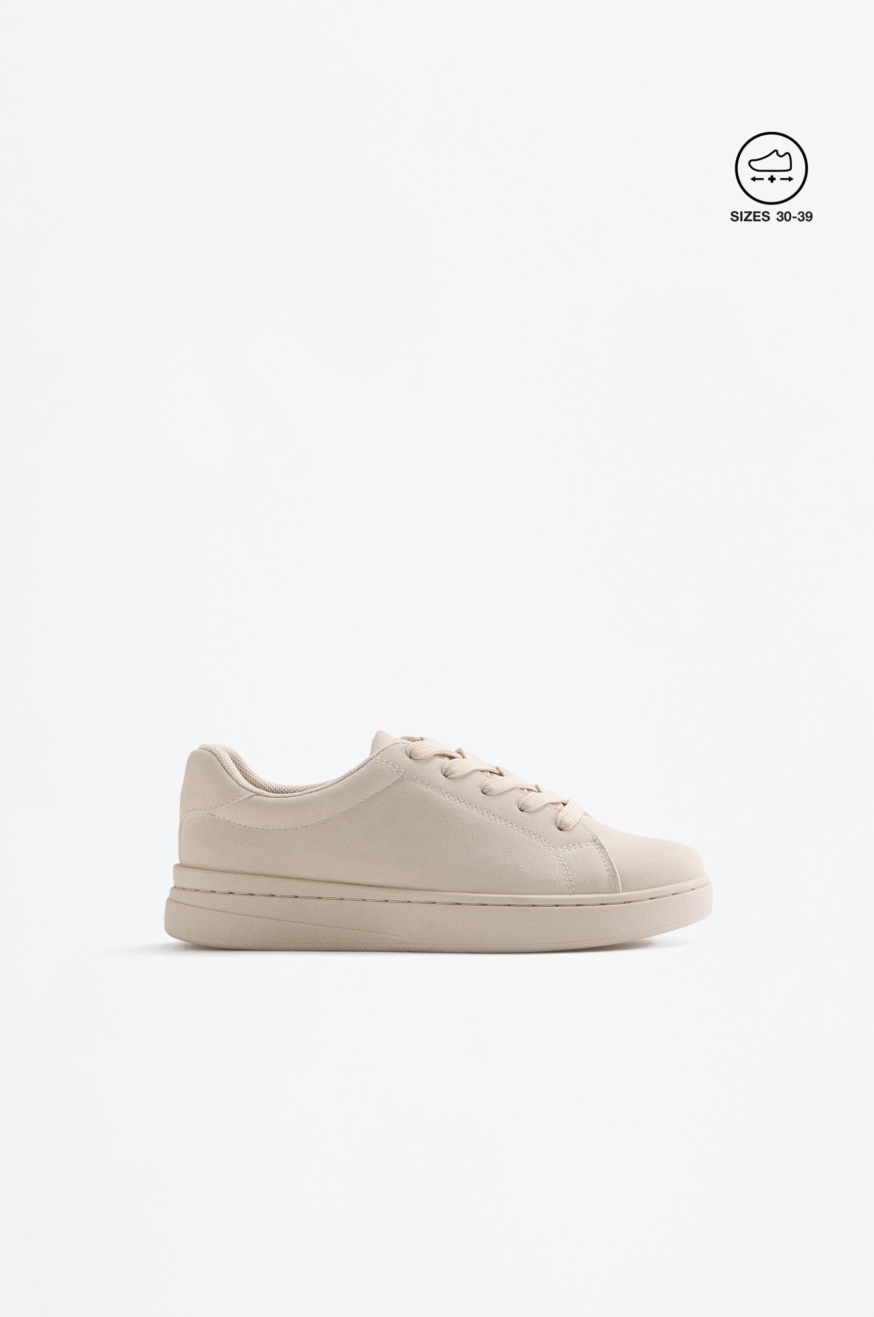 PLATFORM CASUAL SNEAKER — BROWN