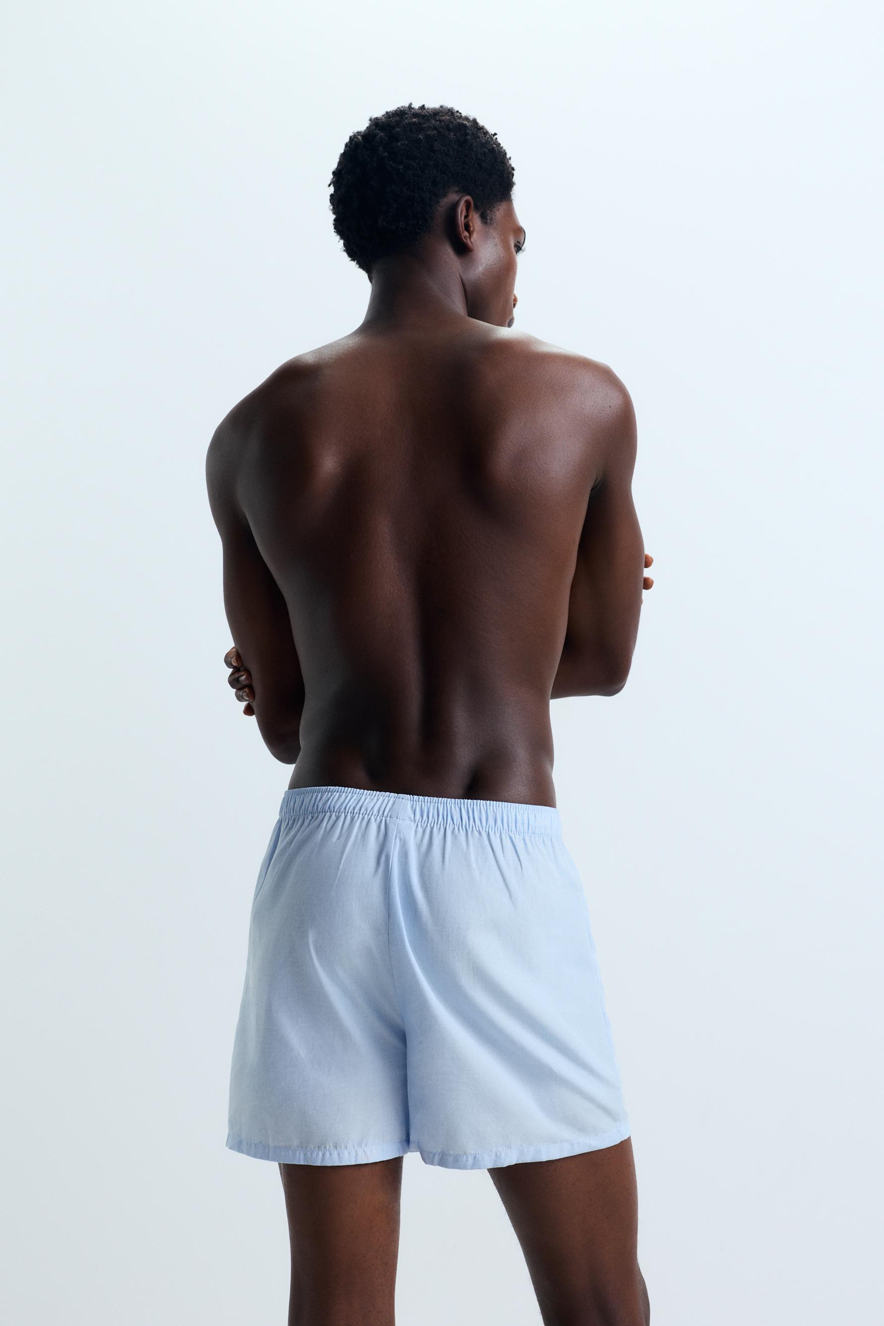 Long Boxer Shorts (2-Pack) — BLUE