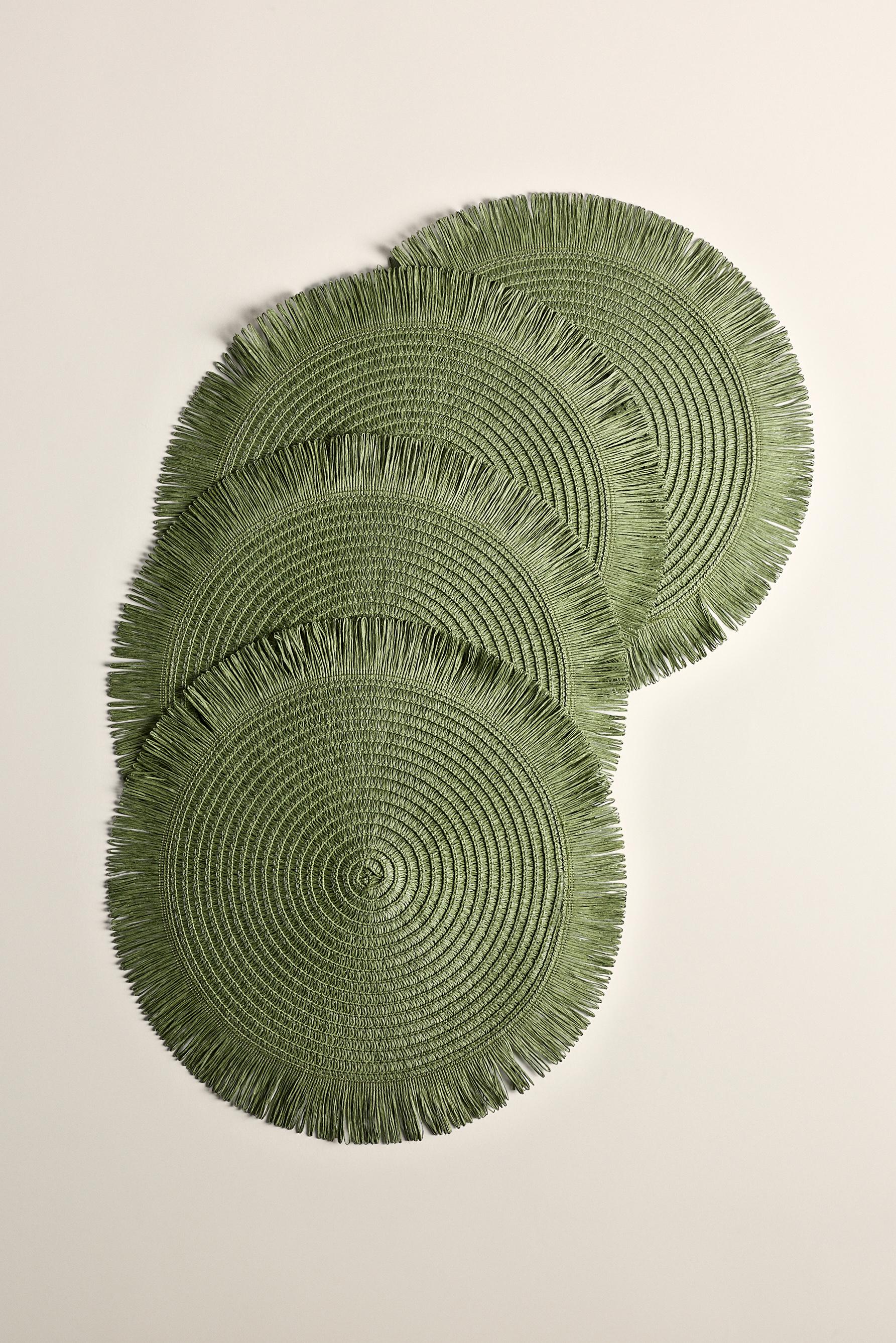 Pack 4 salvamanteles flecos 38 cm