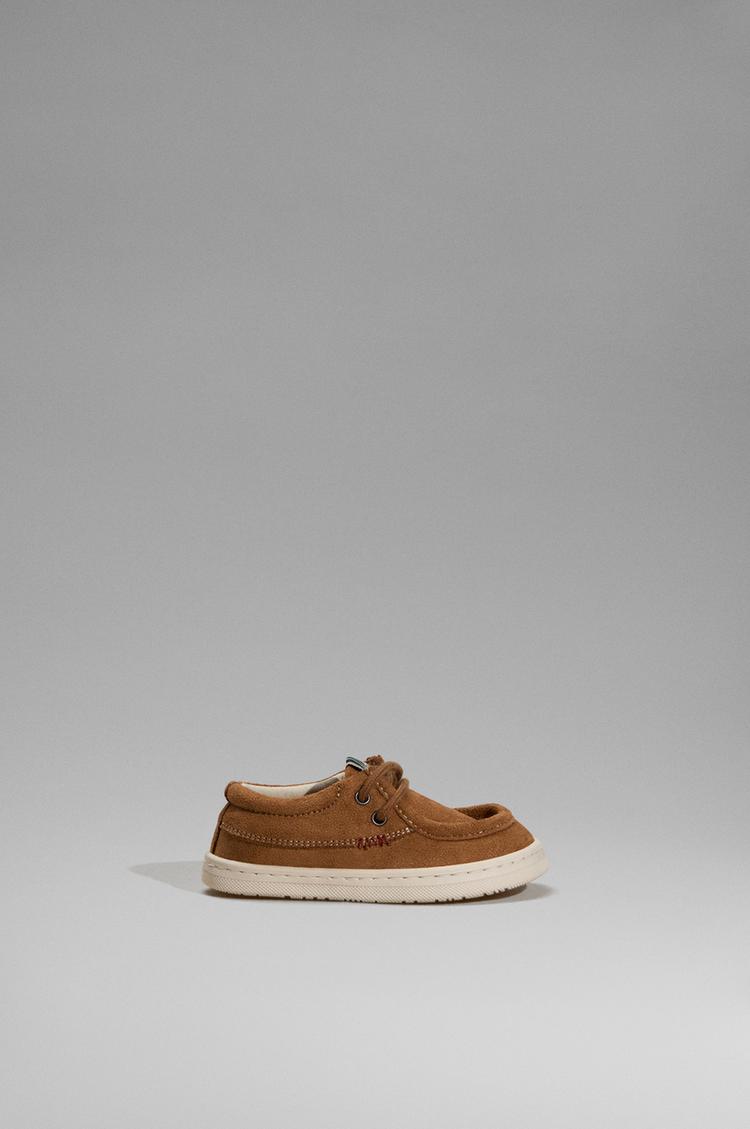 Barefoot moc toe slippers — BROWN