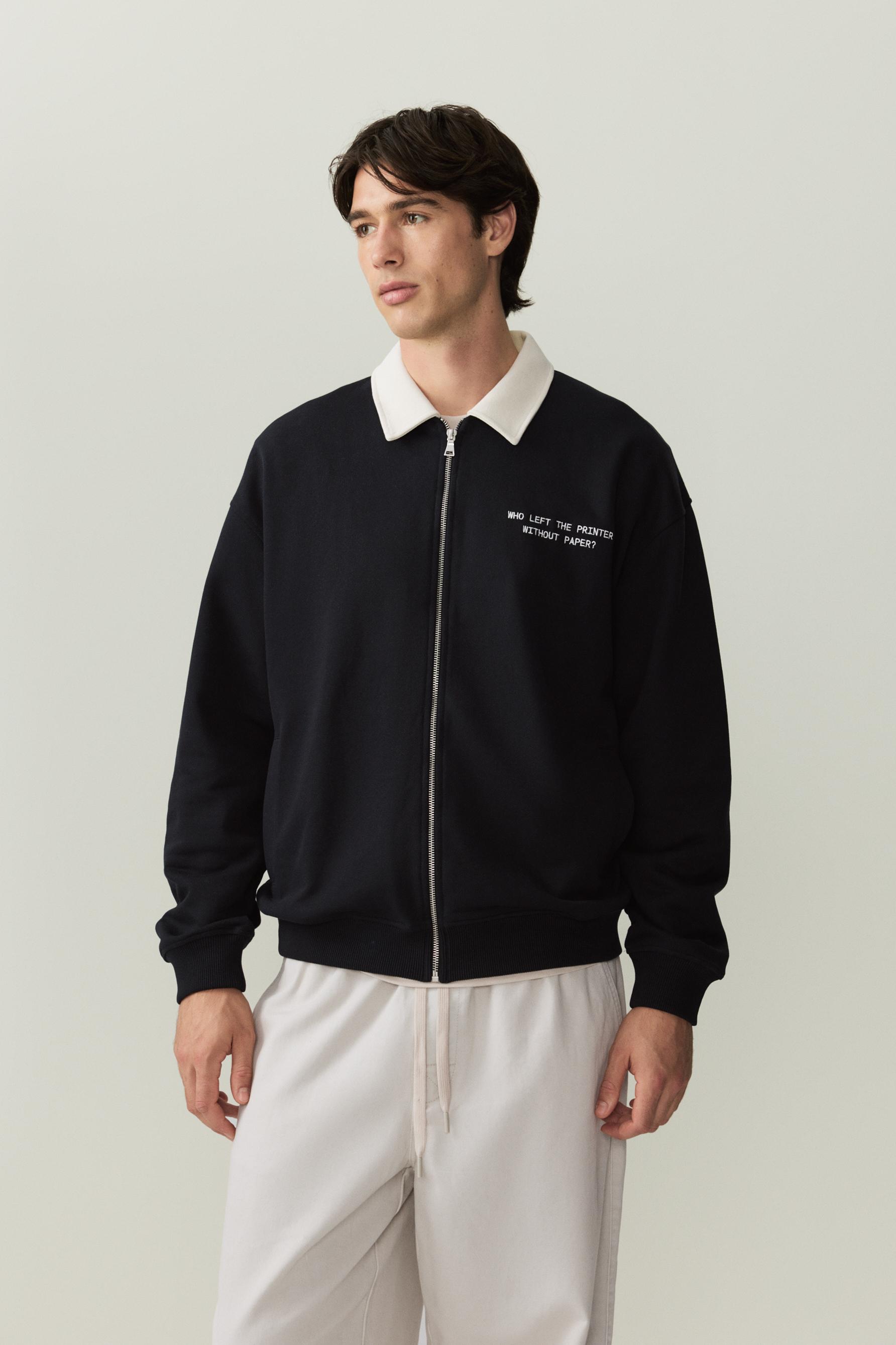 Chaqueta solapa bordado