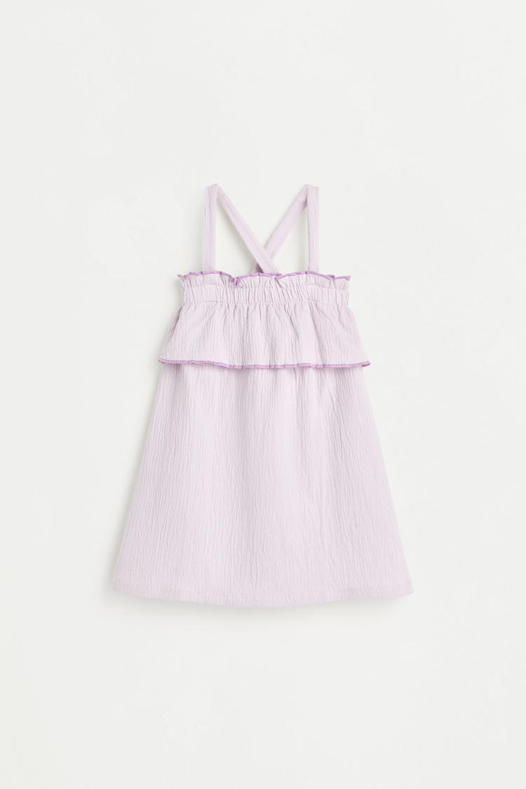 Ruffled dress — PASTEL MAUVE