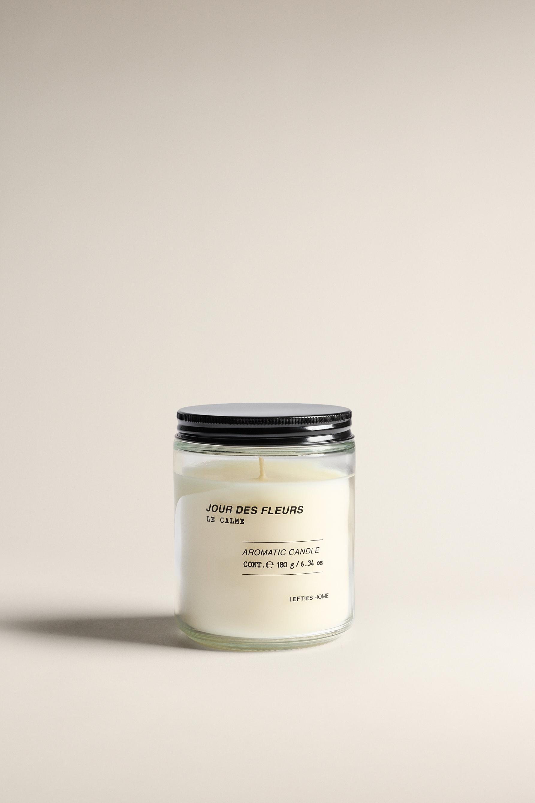 Le Calme Jour des Fleurs scented candle 180g — TRANSPARENT