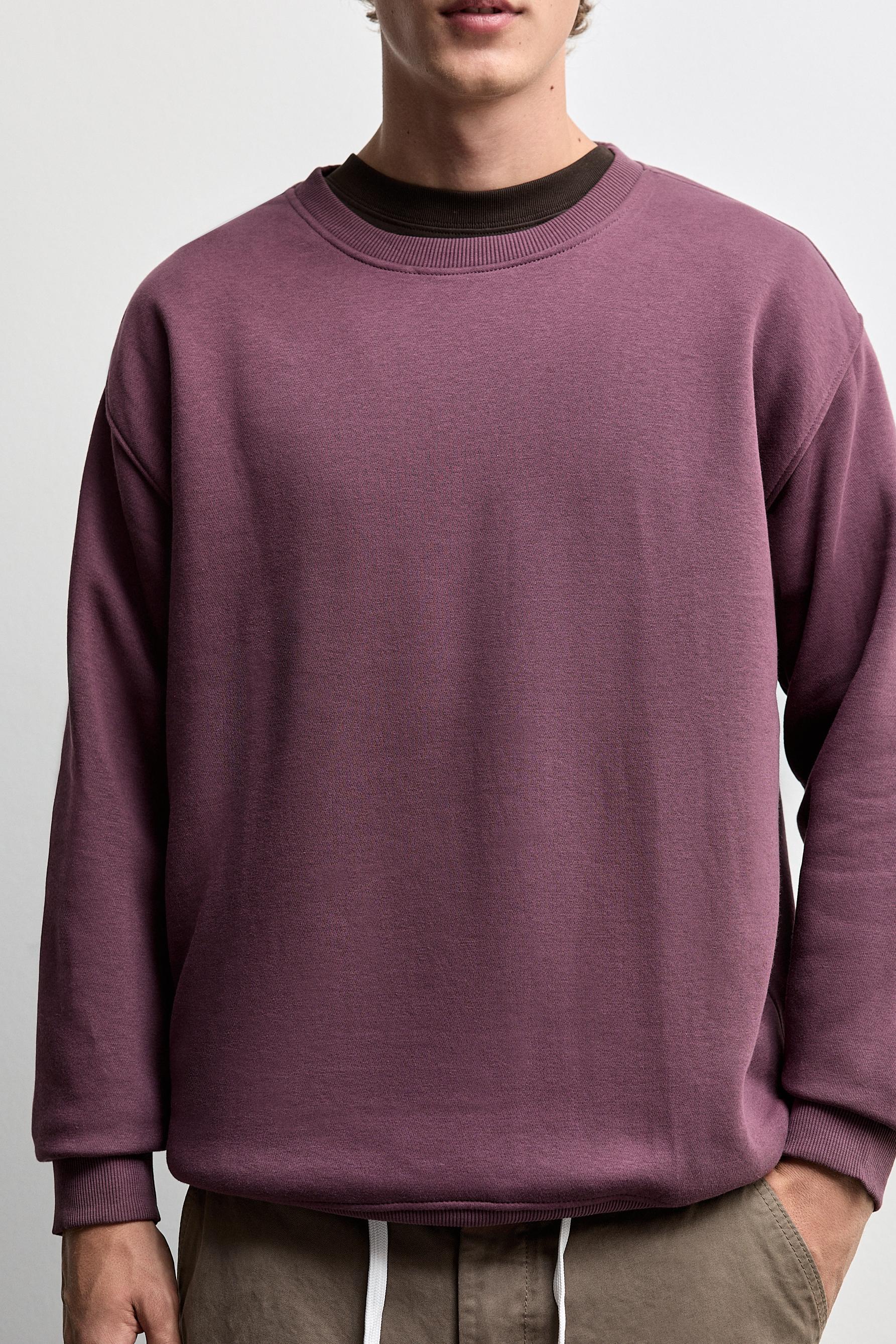 Basic sweatshirt — WINE