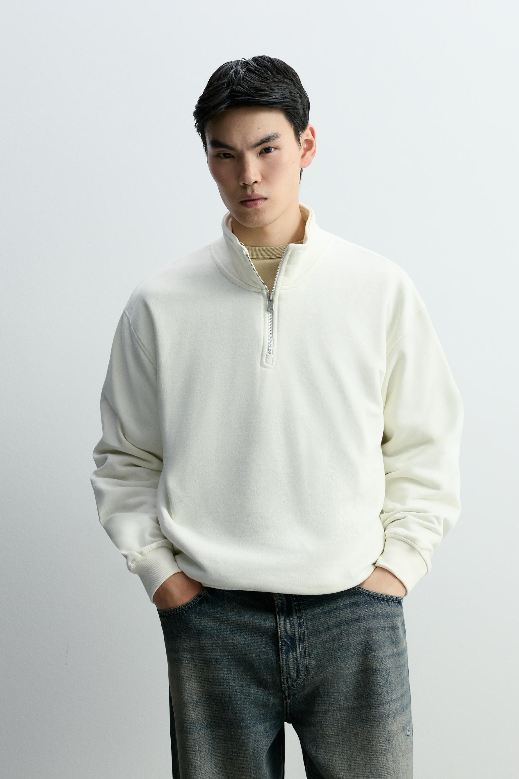 Sudadera cuello cremallera