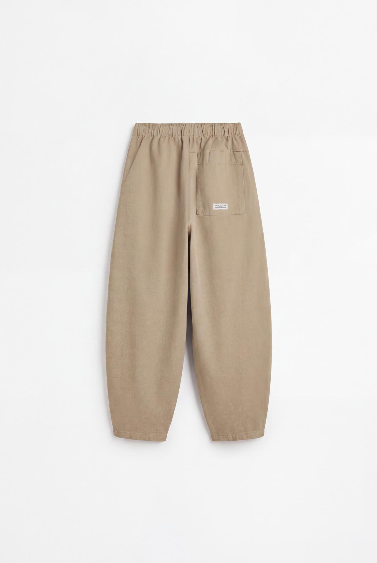 Balloon jogger trousers — STONE