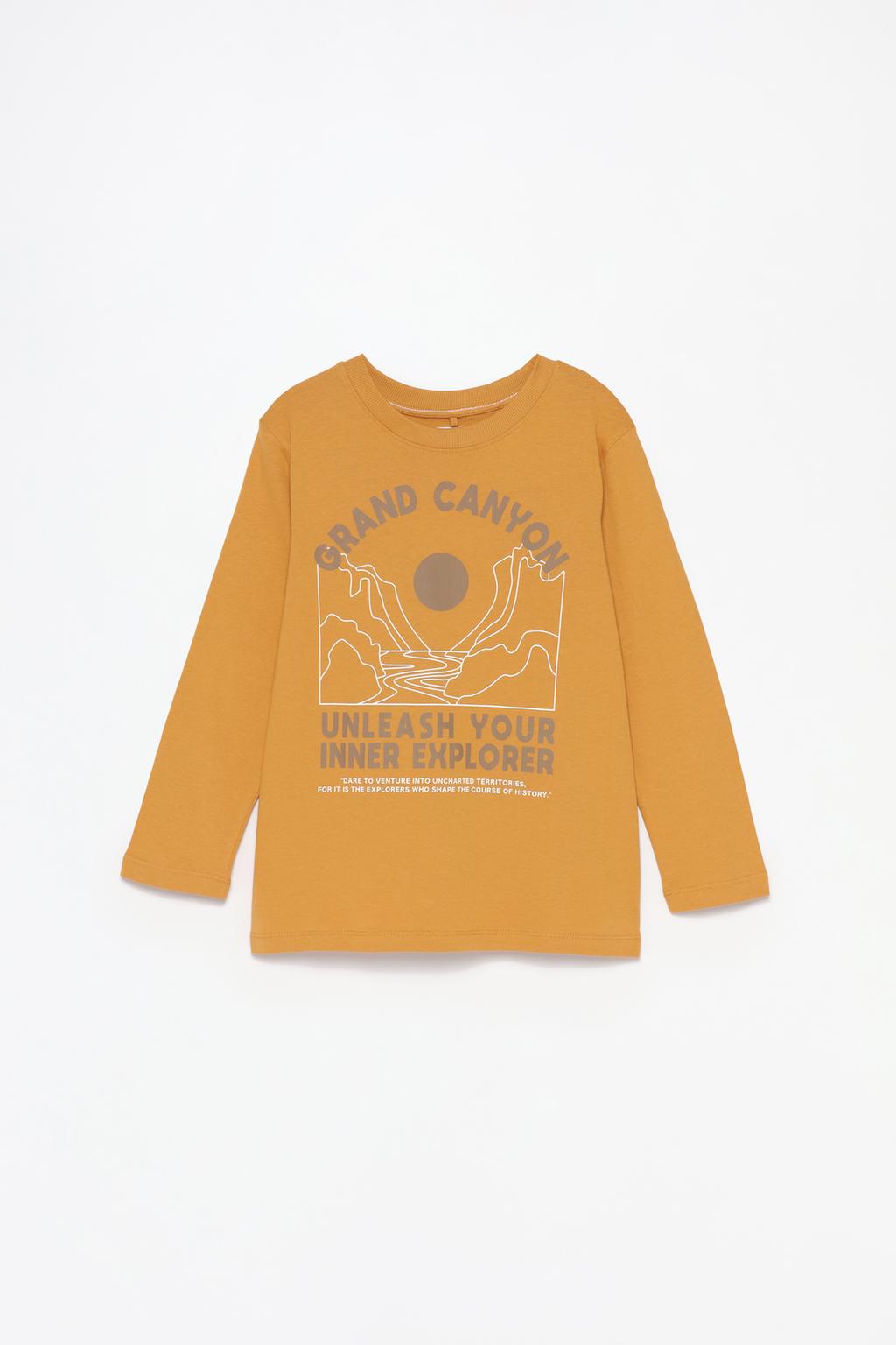 Printed long sleeve T-shirt