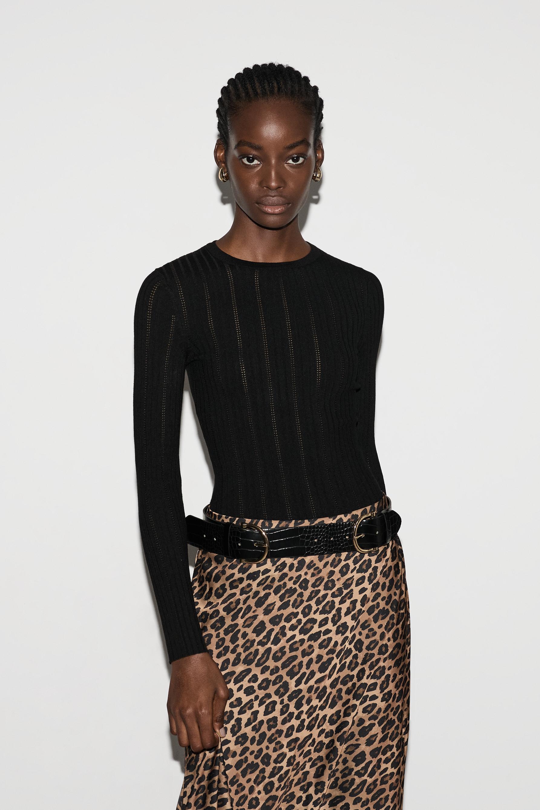 Jersey canalé calado