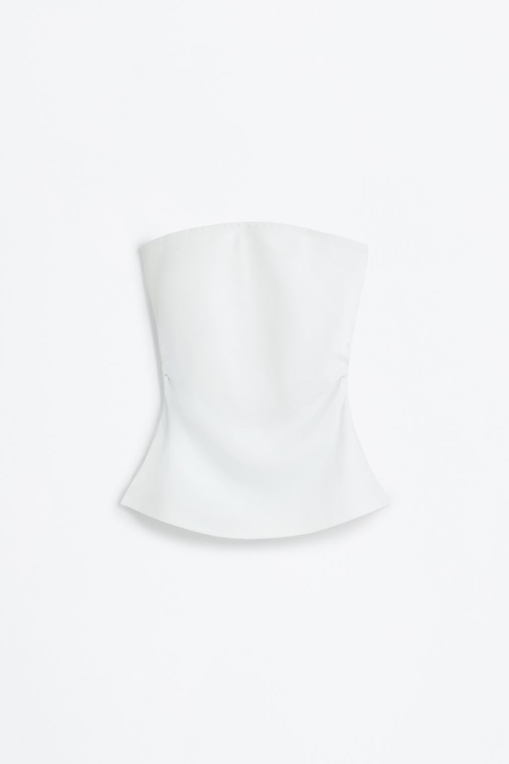 Gathered bandeau top