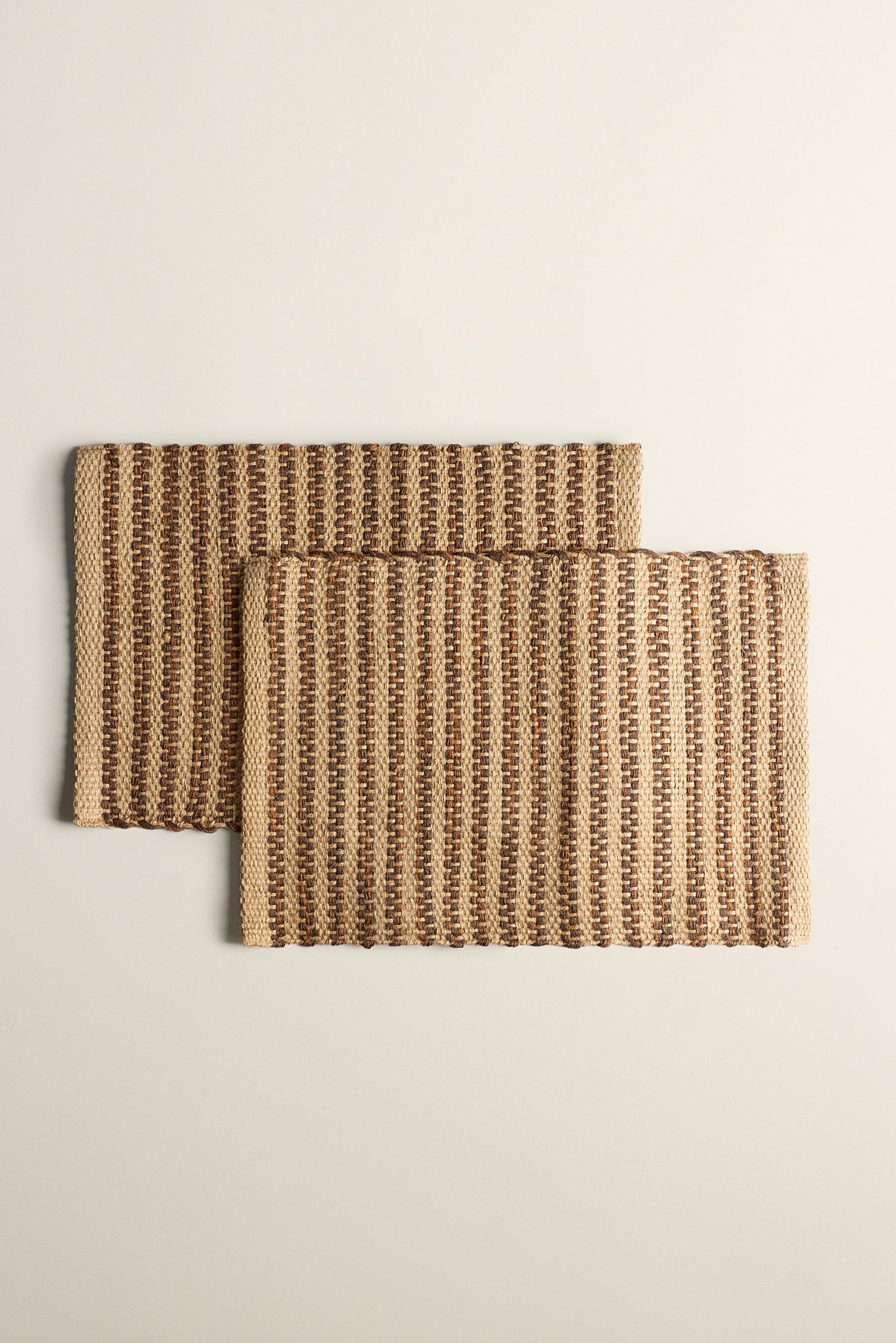 Mantel individual rectangular 100% yute (Pack 2)