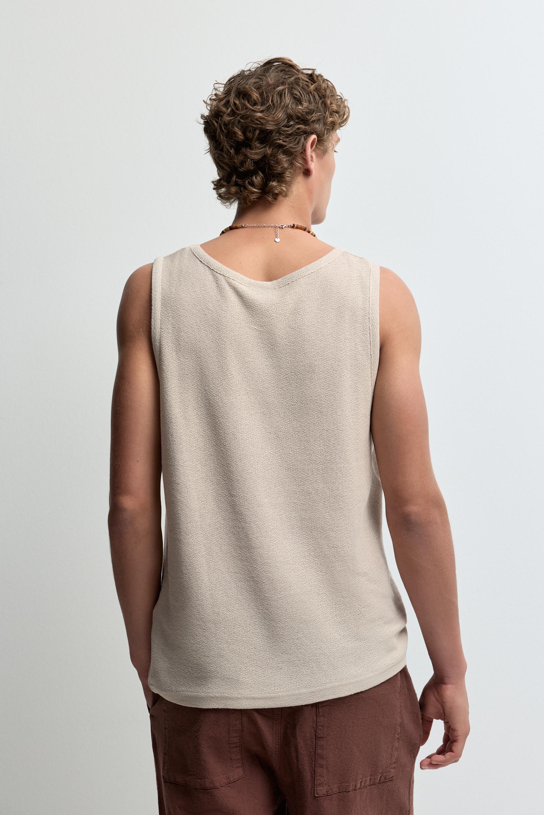Rustic tank top — CAMEL