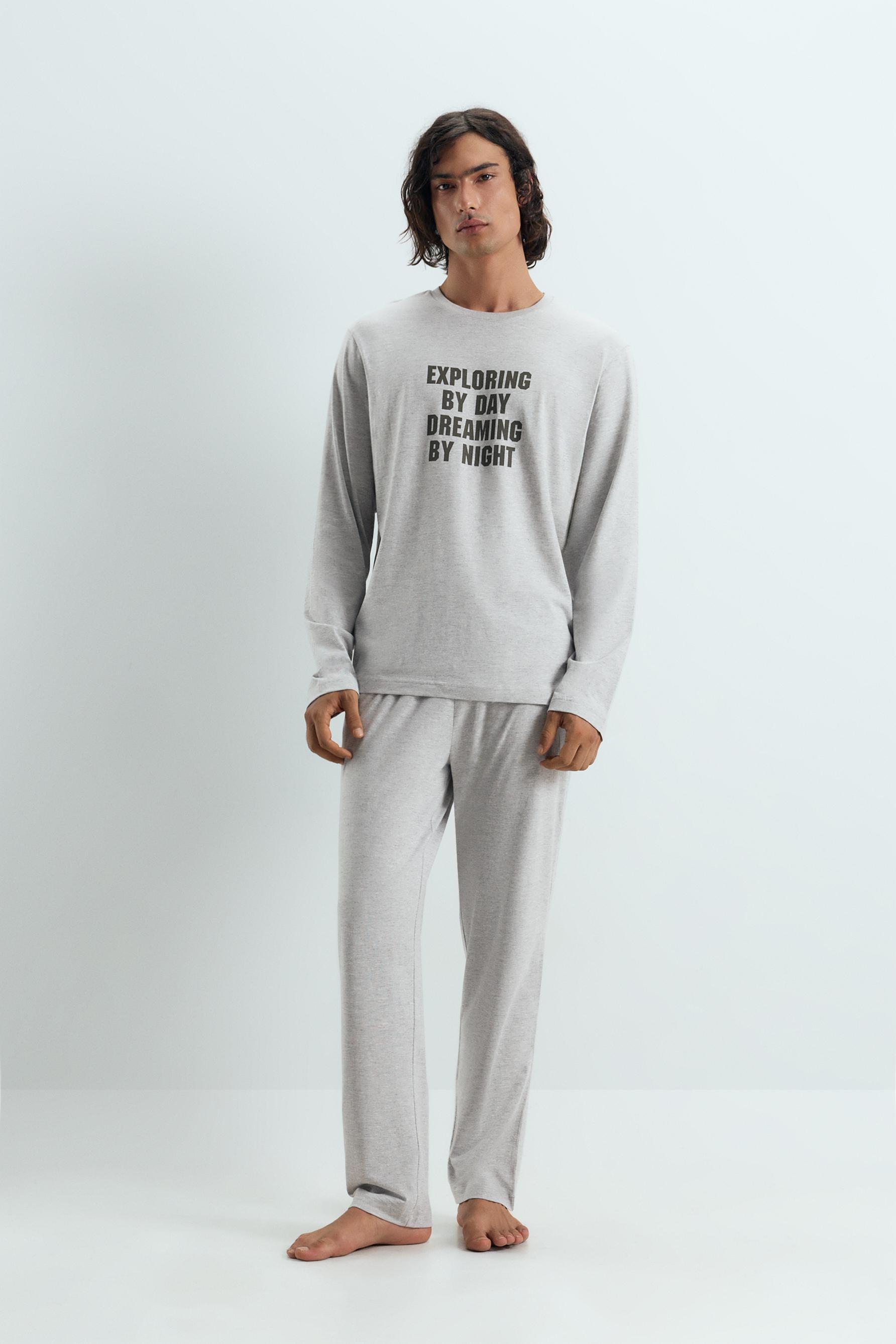 Pijama largo estampado