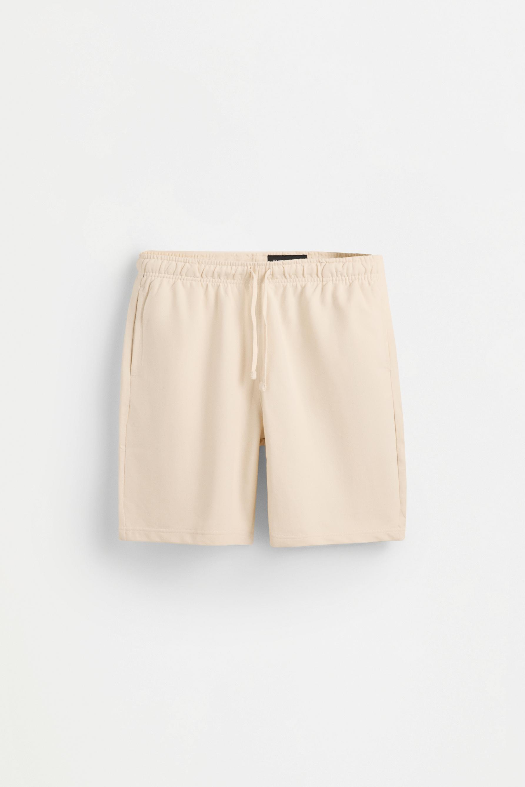 Basic tracksuit Bermuda shorts — ECRU