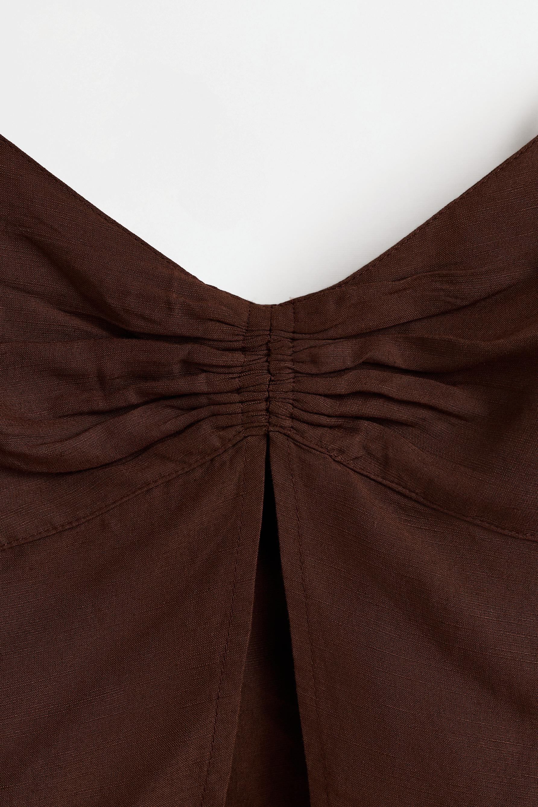 Rustic top — DARK BROWN