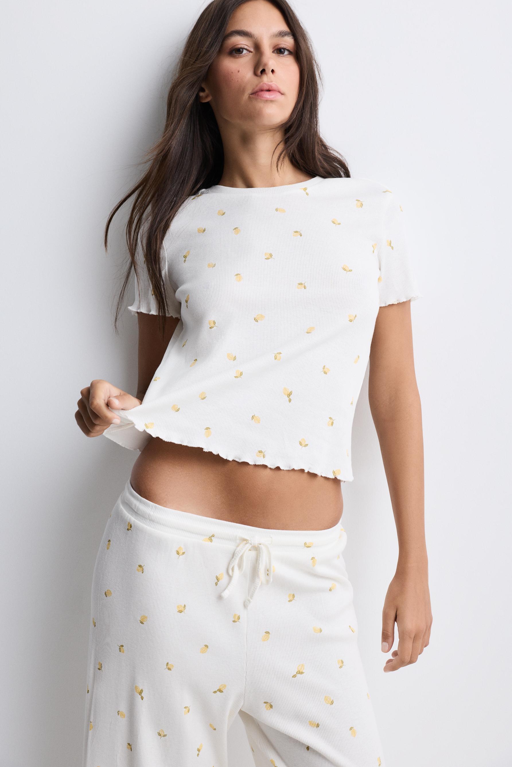 Printed pyjamas — PASTEL YELLOW