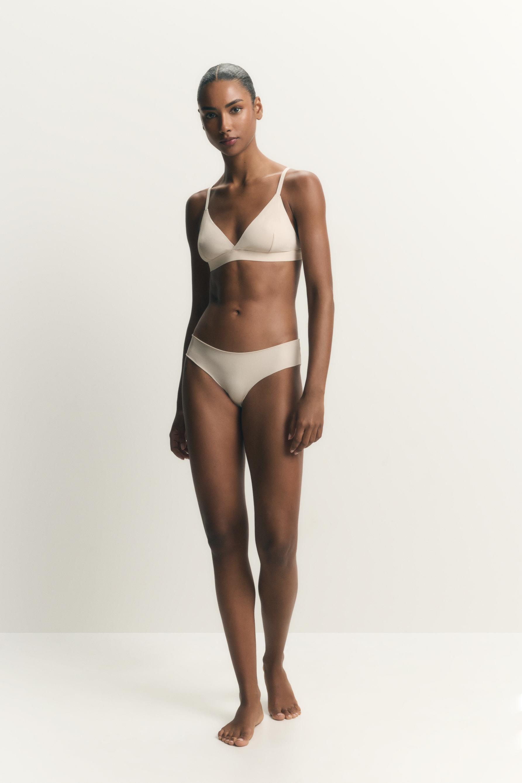 Microfibre hipster briefs (Pack 3) — BEIGE