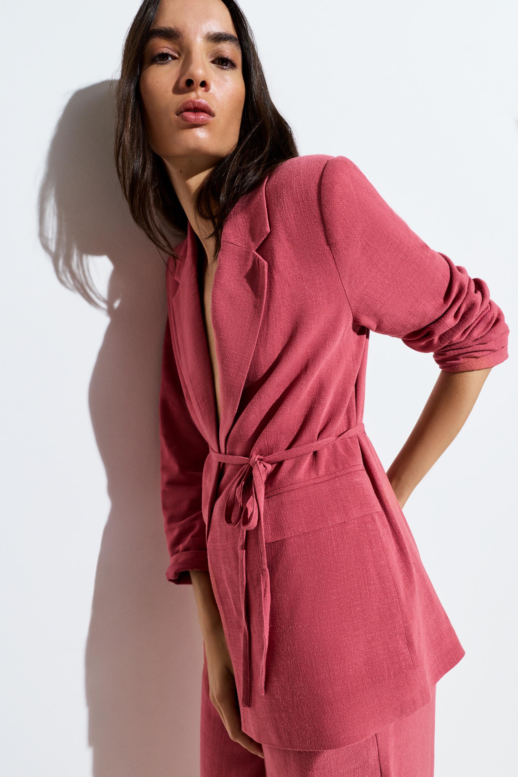 Rustic blazer — MAROON