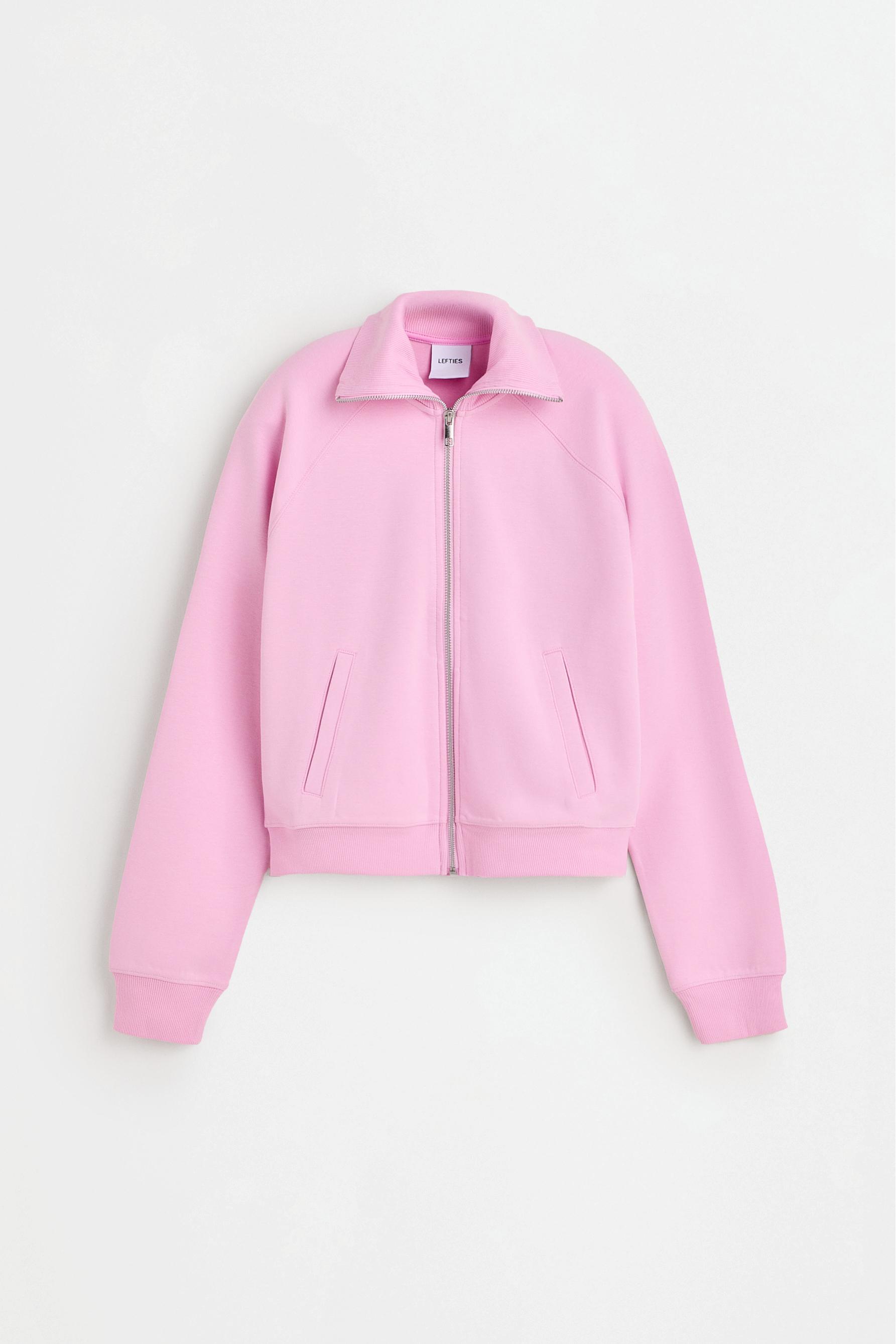 Basic interlock jacket — PASTEL PINK
