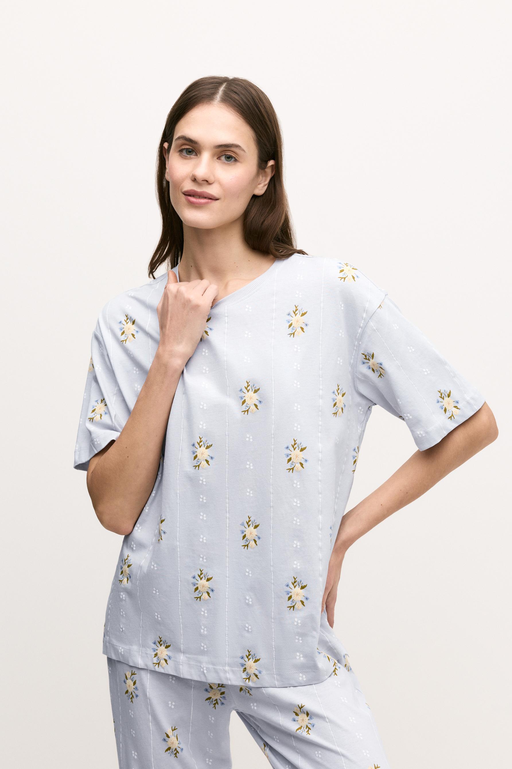 Pijama largo estampado